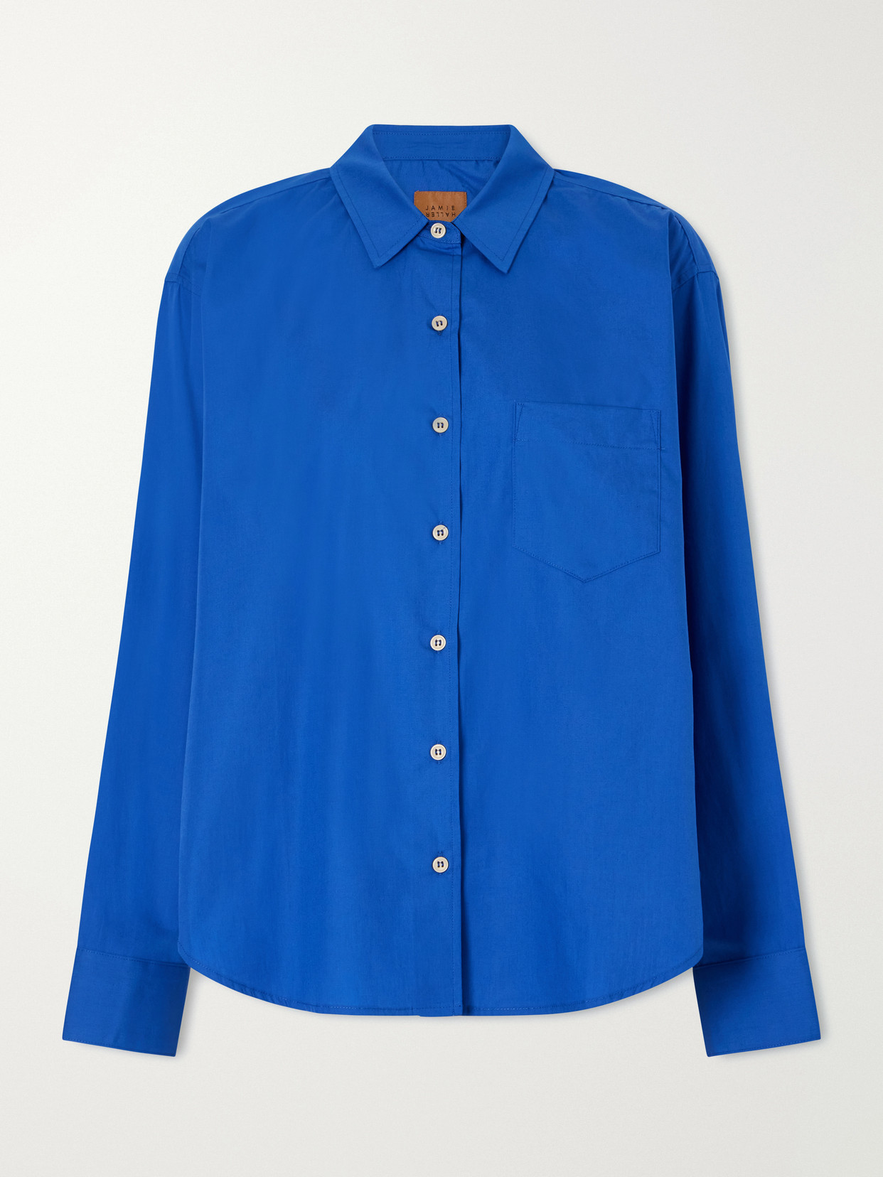 Jamie Haller The Logo Weekend Cotton Shirt In Blue