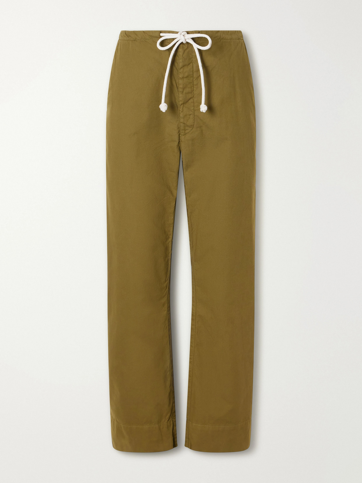 Jamie Haller The Rope Tie Cotton Wide-leg Pants In Green