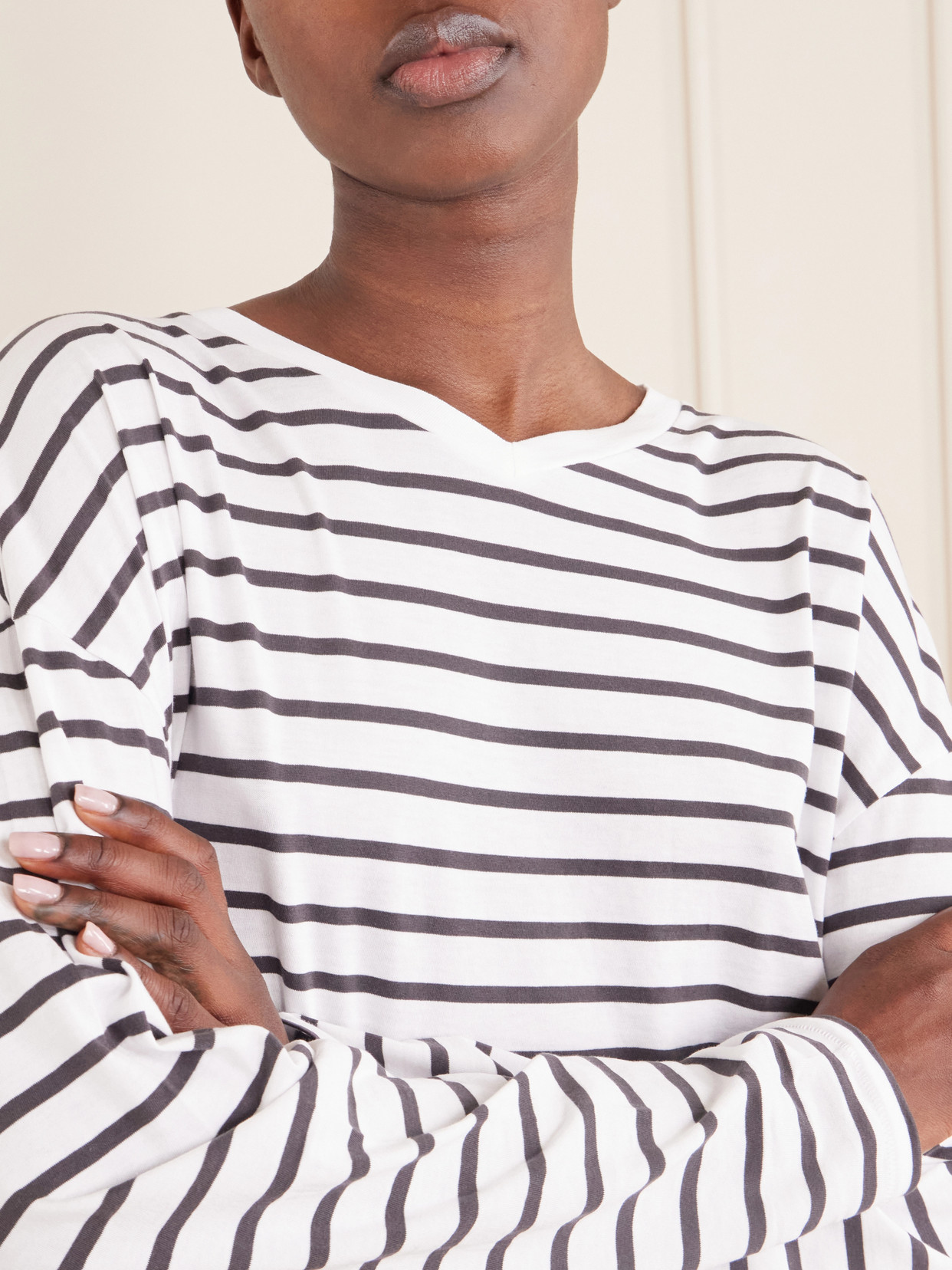 The High Striped Cotton T-Shirt