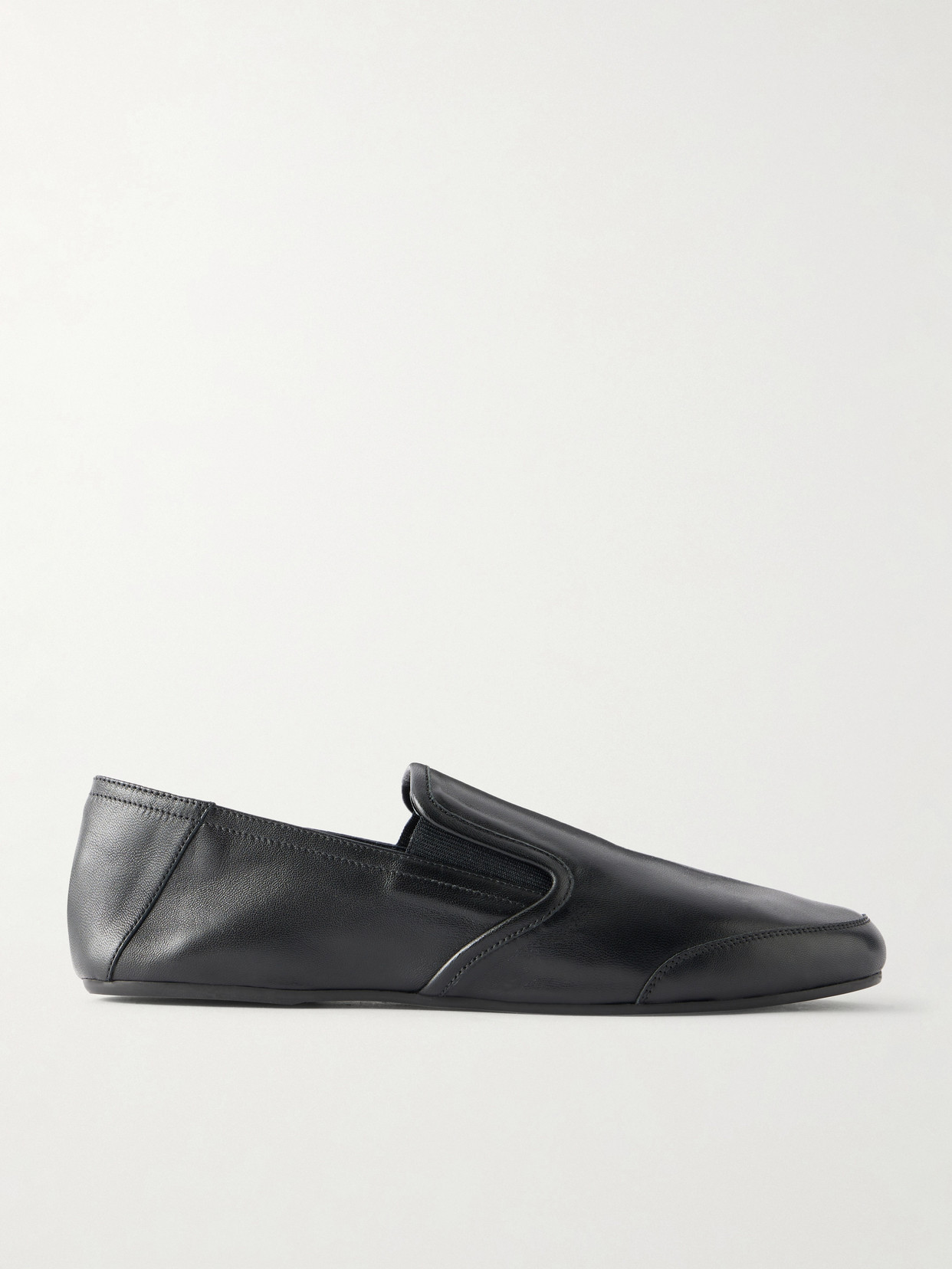 Jamie Haller The Wushu Leather Slippers In Black