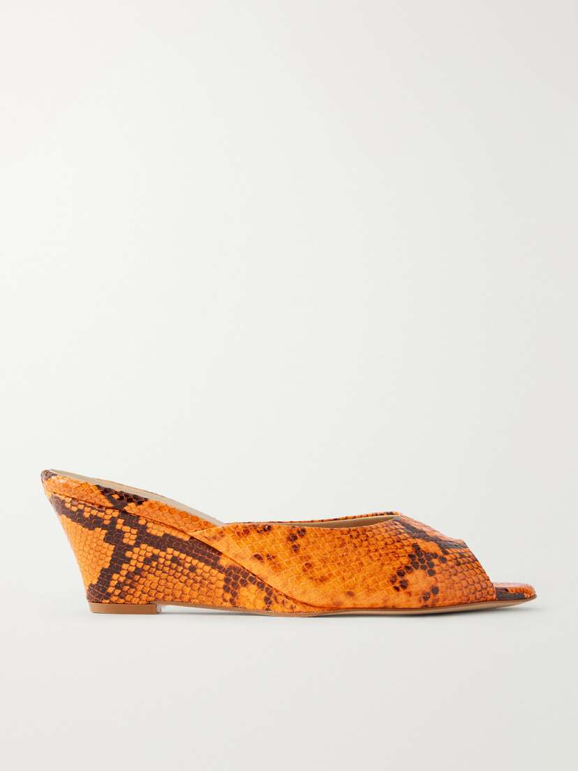 Jamie Haller The Kit Snake-effect Leather Mules | Thumbnail 6 Jamie Haller The Kit Snake-effect Leather Mules | Thumbnail 6