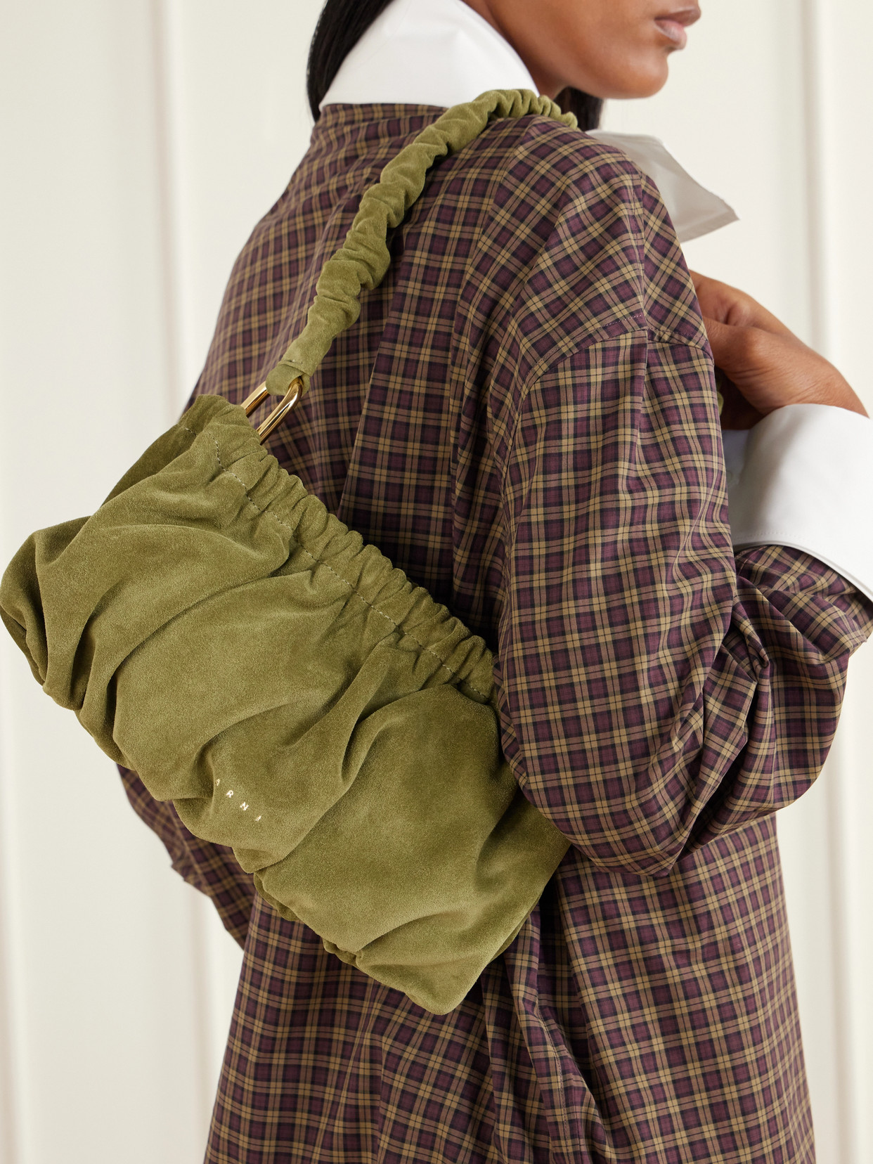 Suede Shoulder Bag