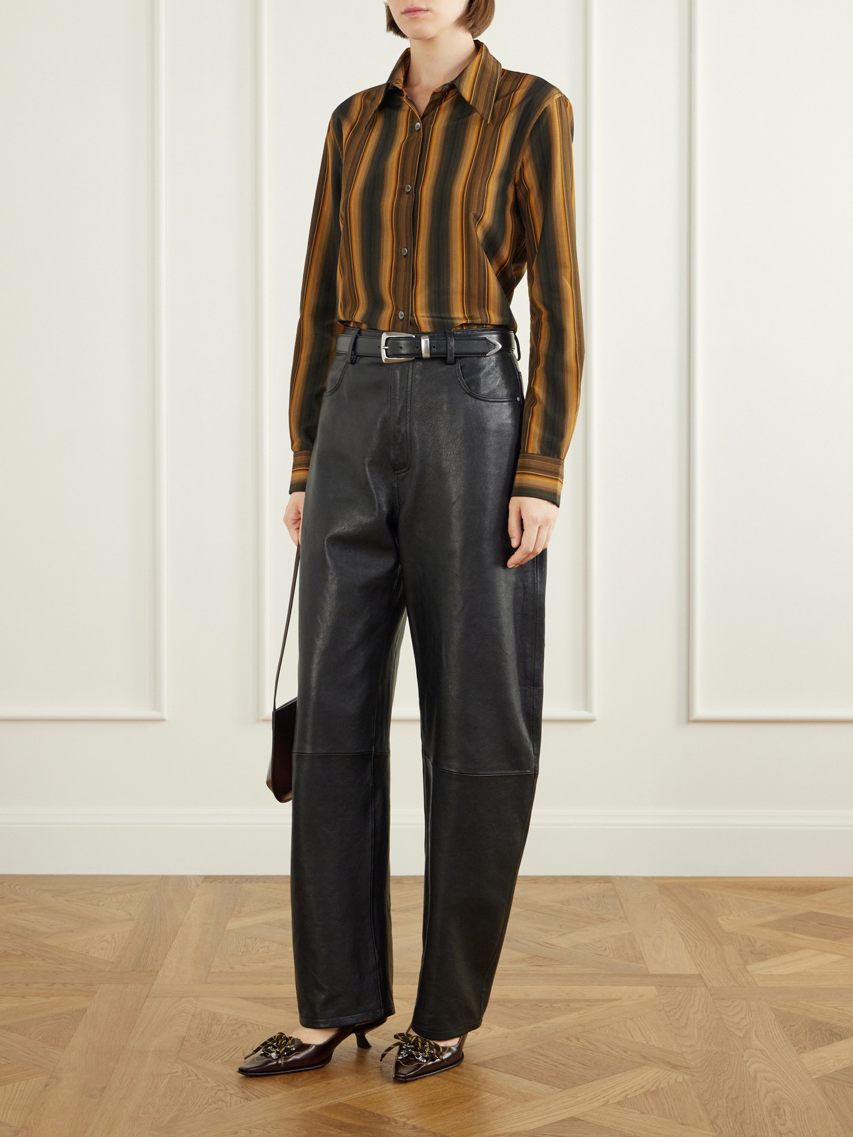 Striped Cotton And Silk-Blend Shirt