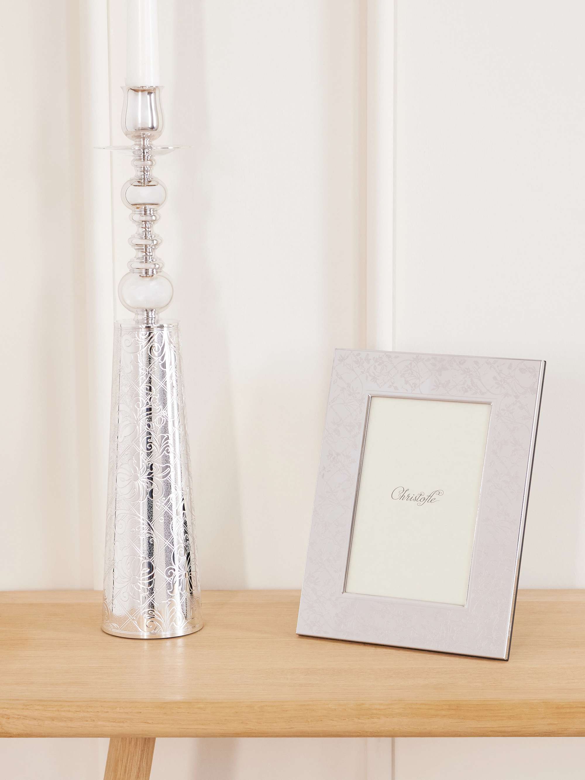 CHRISTOFLE Les Fables stainless steel frame | NET-A-PORTER