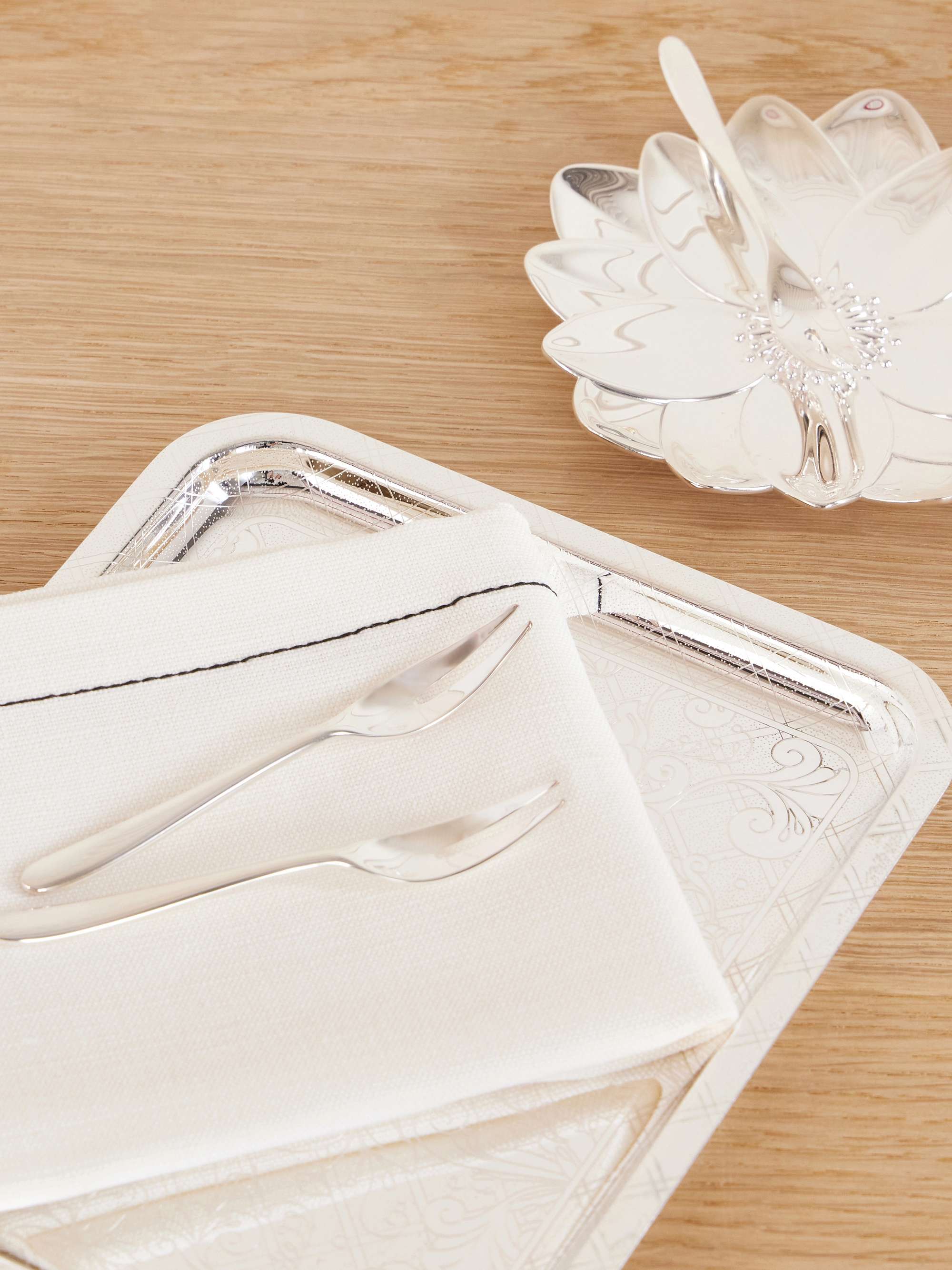 CHRISTOFLE MOOD Yummy set of six silver-plated cocktail forks