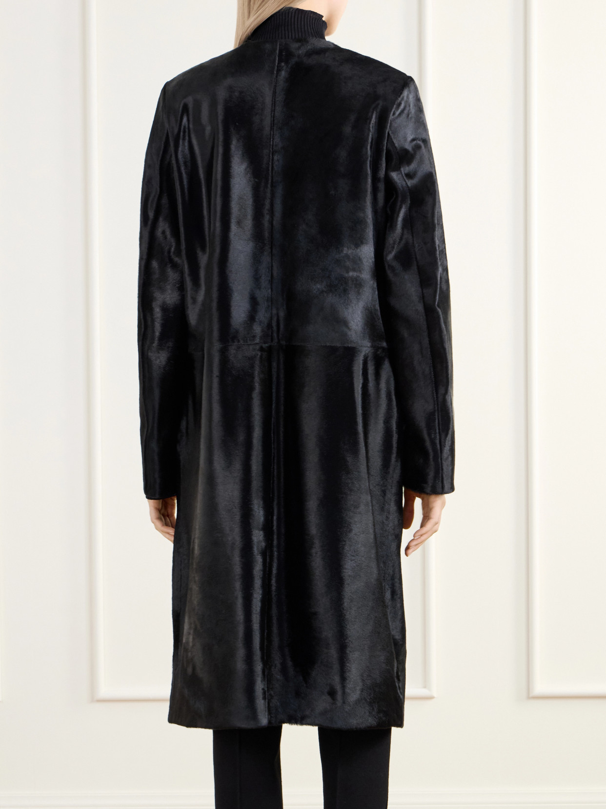 Gemma Collarless Paneled Coat
