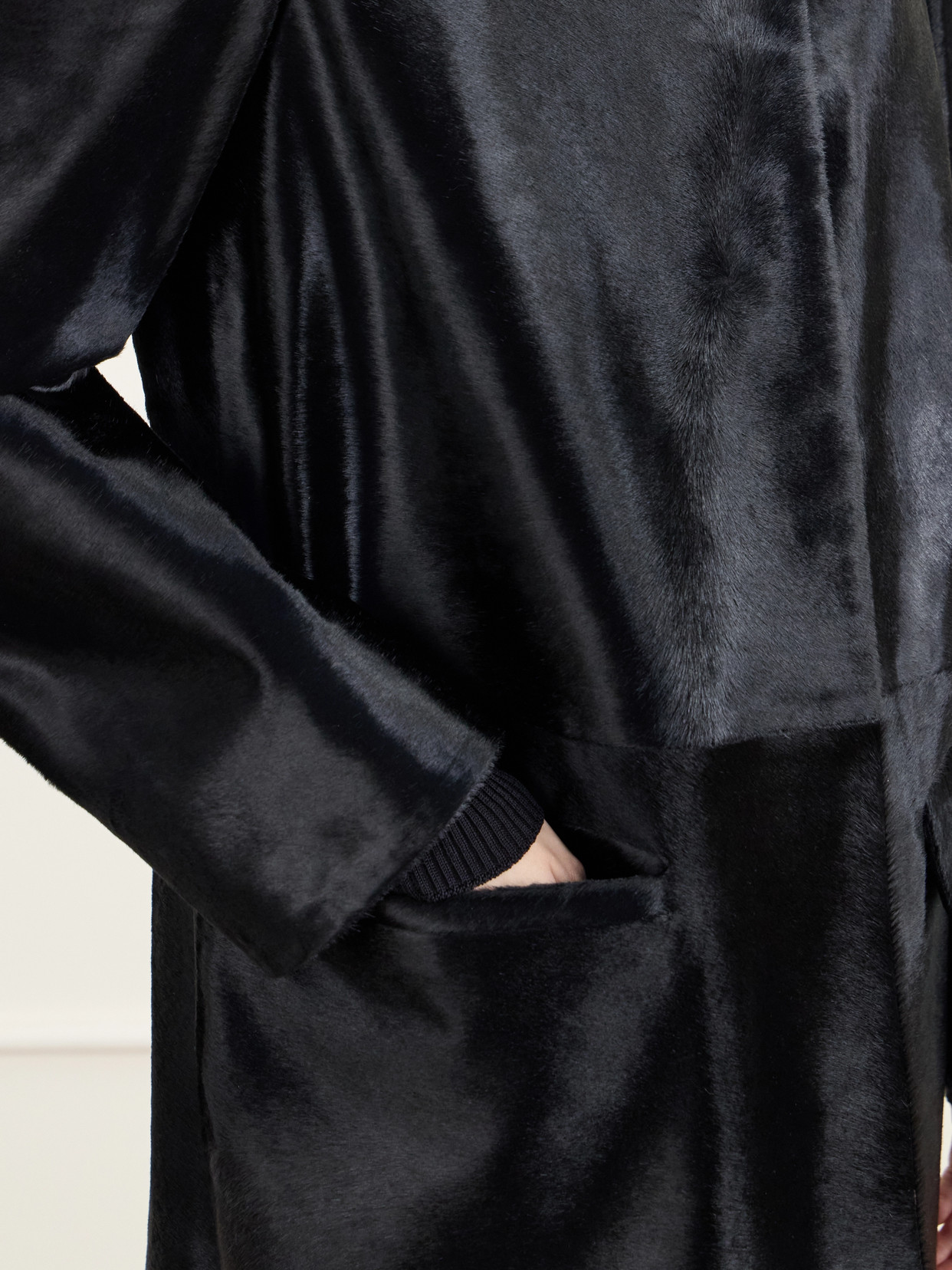 Gemma Collarless Paneled Coat