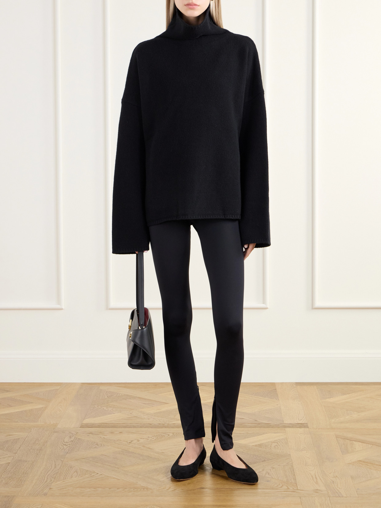 Amie Merino Wool And Cashmere-Blend Turtleneck Sweater