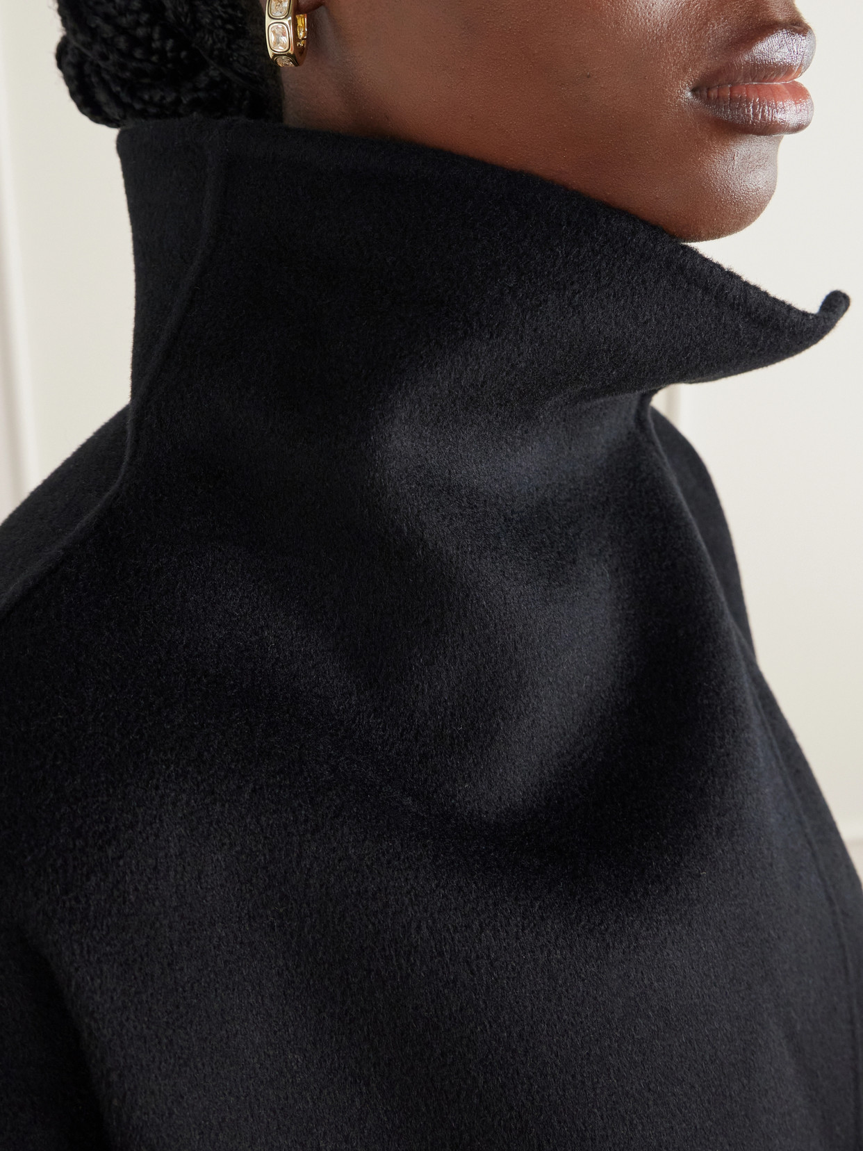 Kaity Brushed Wool And Cashmere-Blend Coat