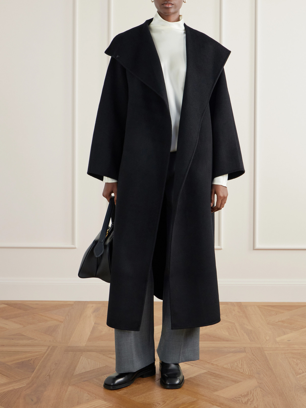 Kaity Brushed Wool And Cashmere-Blend Coat