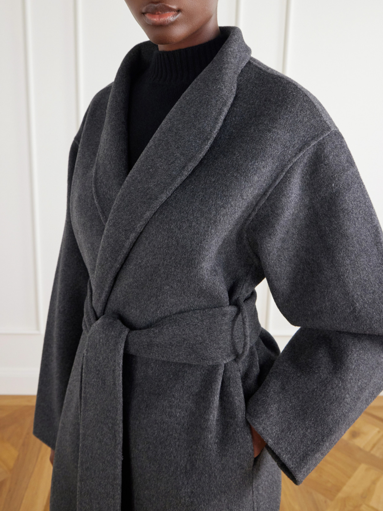 Mara Belted Wool And Cashmere-Blend Coat