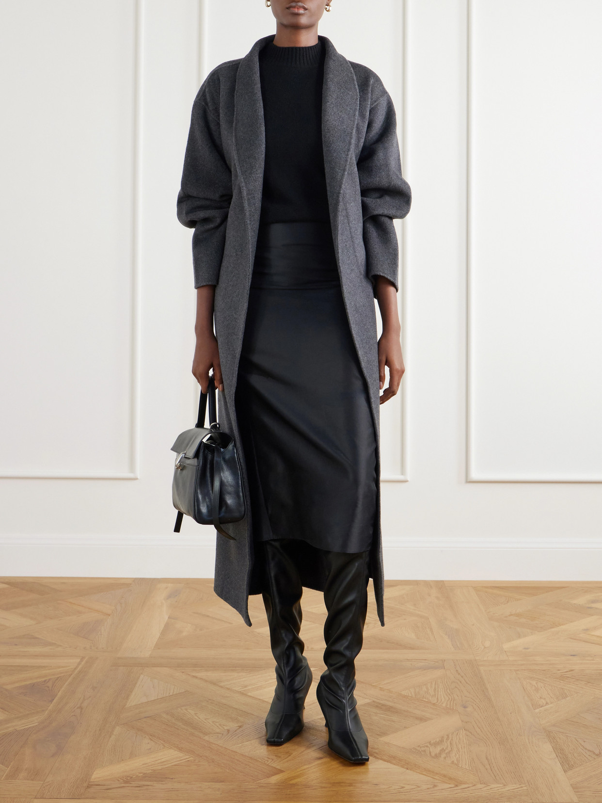 Mara Belted Wool And Cashmere-Blend Coat