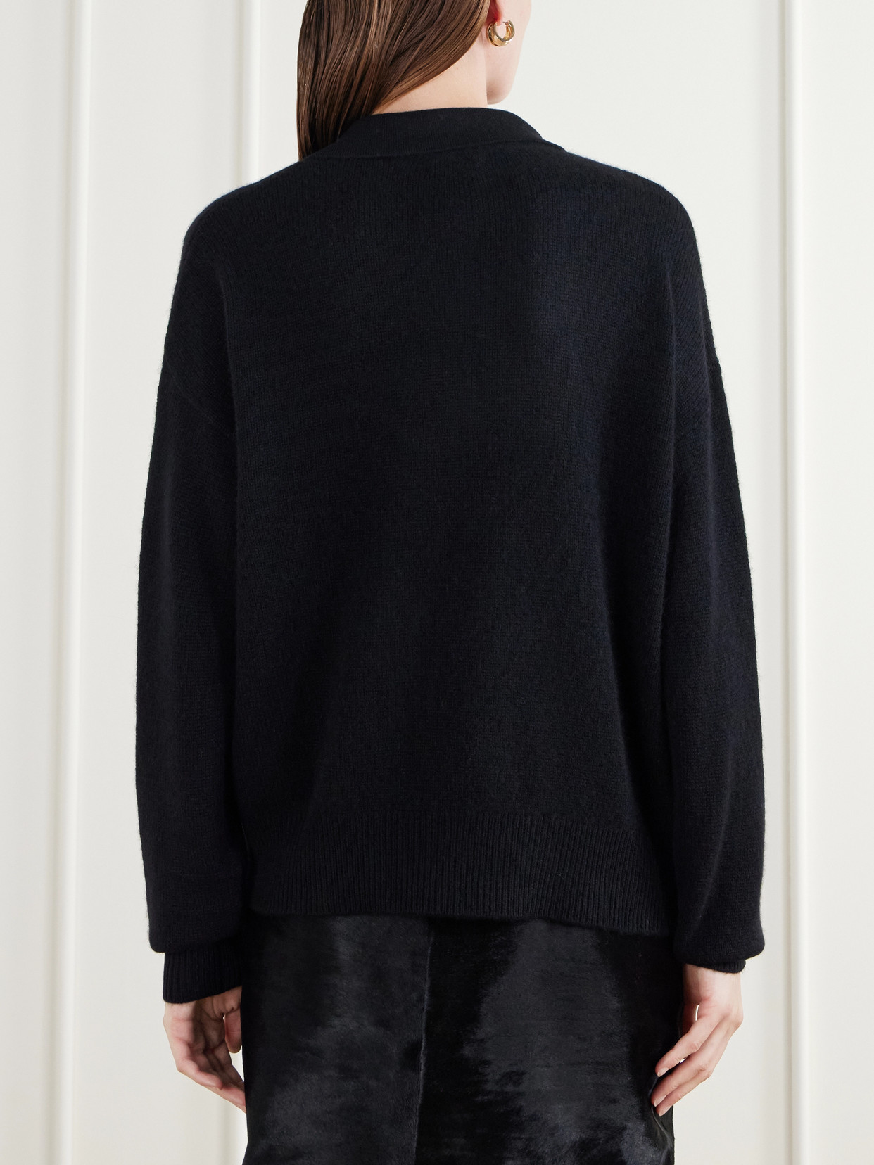 Kaia Cashmere Polo Sweater
