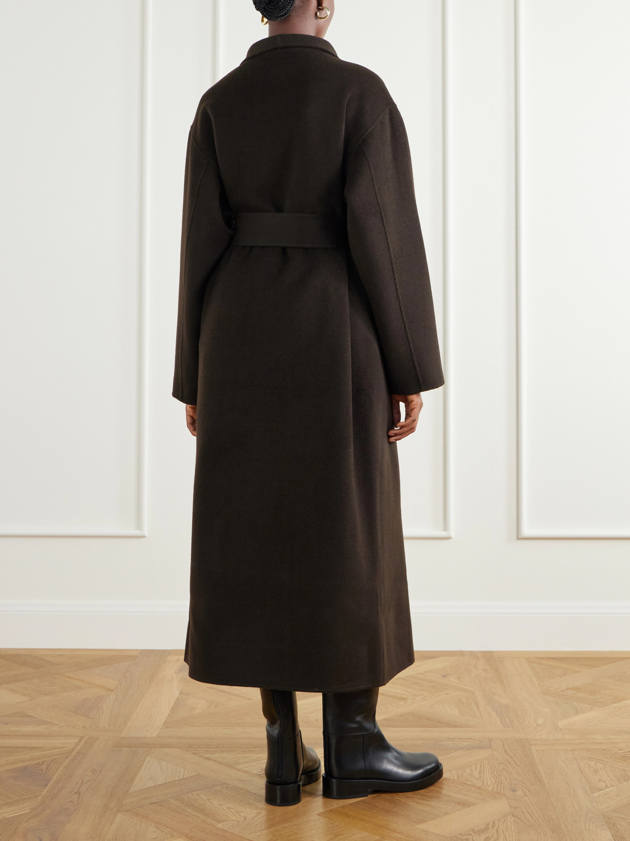 Mara Belted Wool And Cashmere-Blend Coat