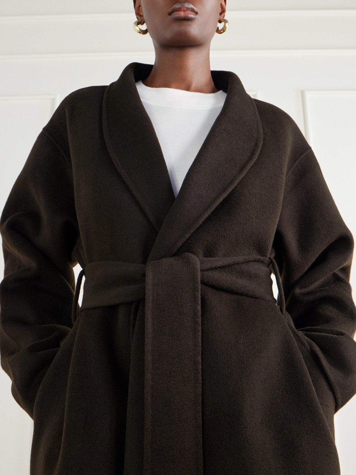 Mara Belted Wool And Cashmere-Blend Coat