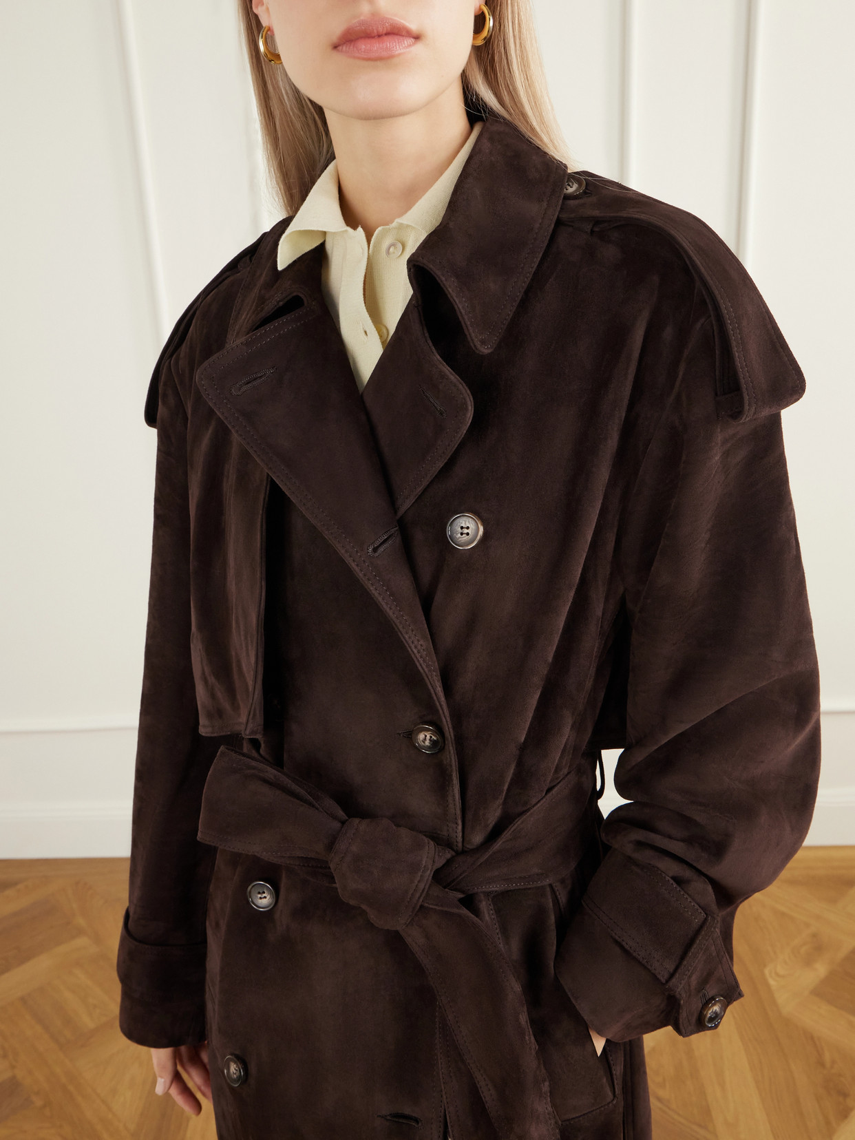 Sienna Paneled Trench Coat