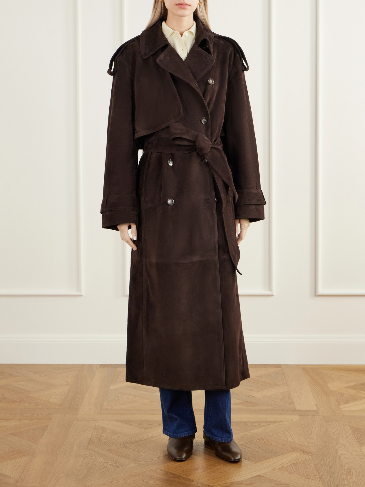 Sienna Paneled Trench Coat