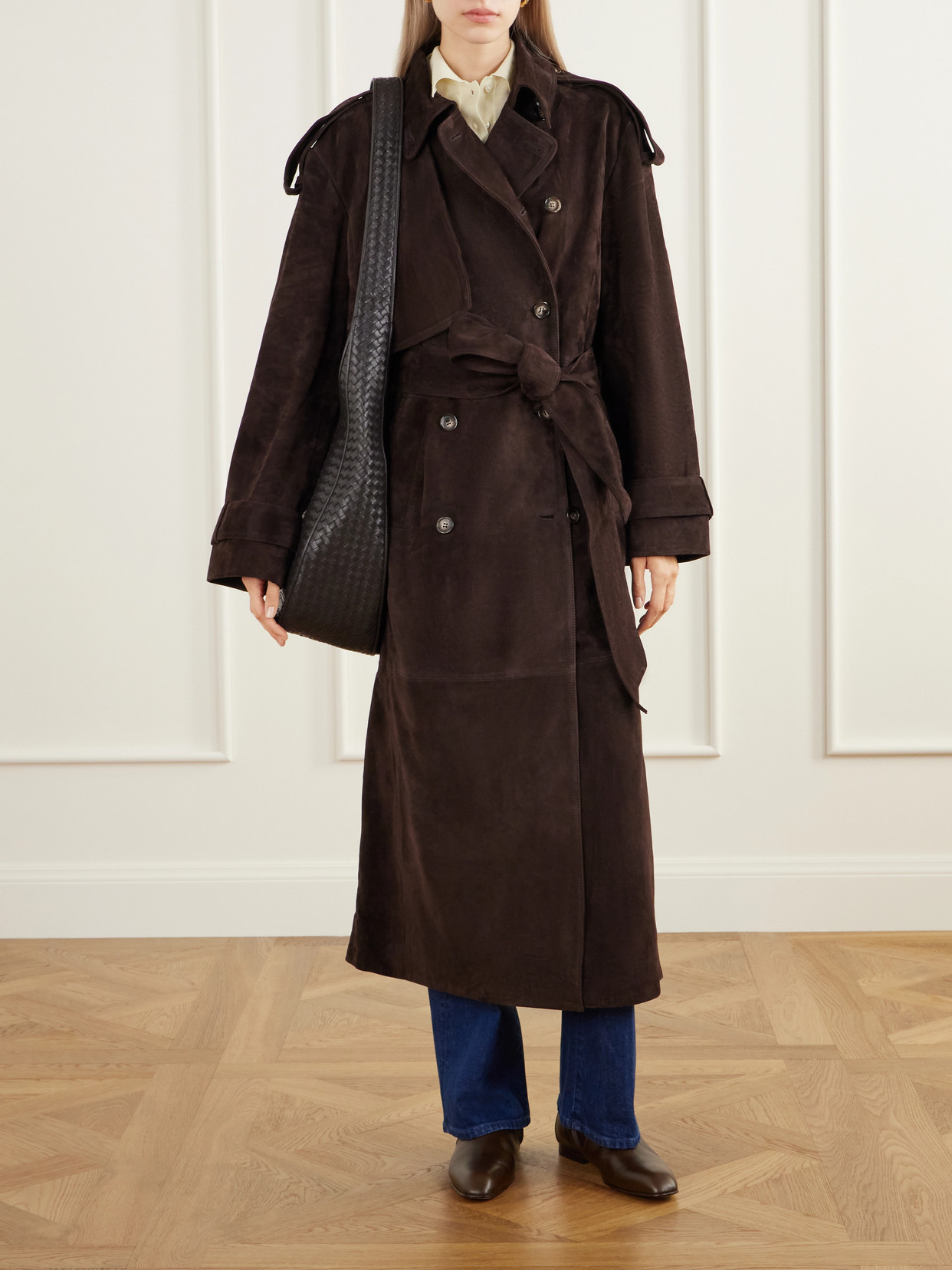 Sienna Paneled Trench Coat