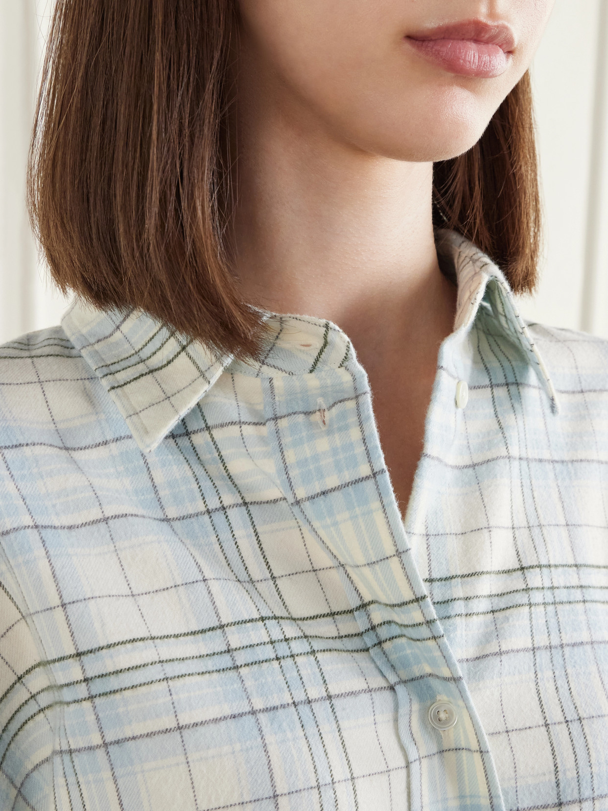 Róhe - Checked Cotton-Flannel Shirt