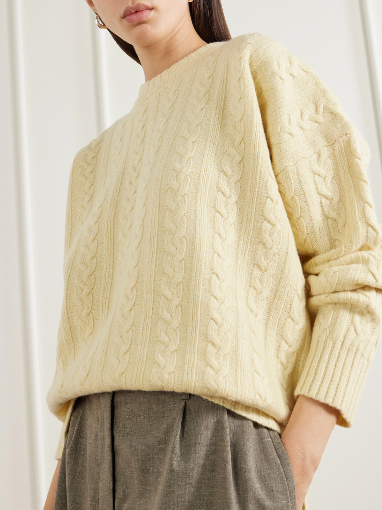Róhe - Cable-Knit Wool-Blend Sweater
