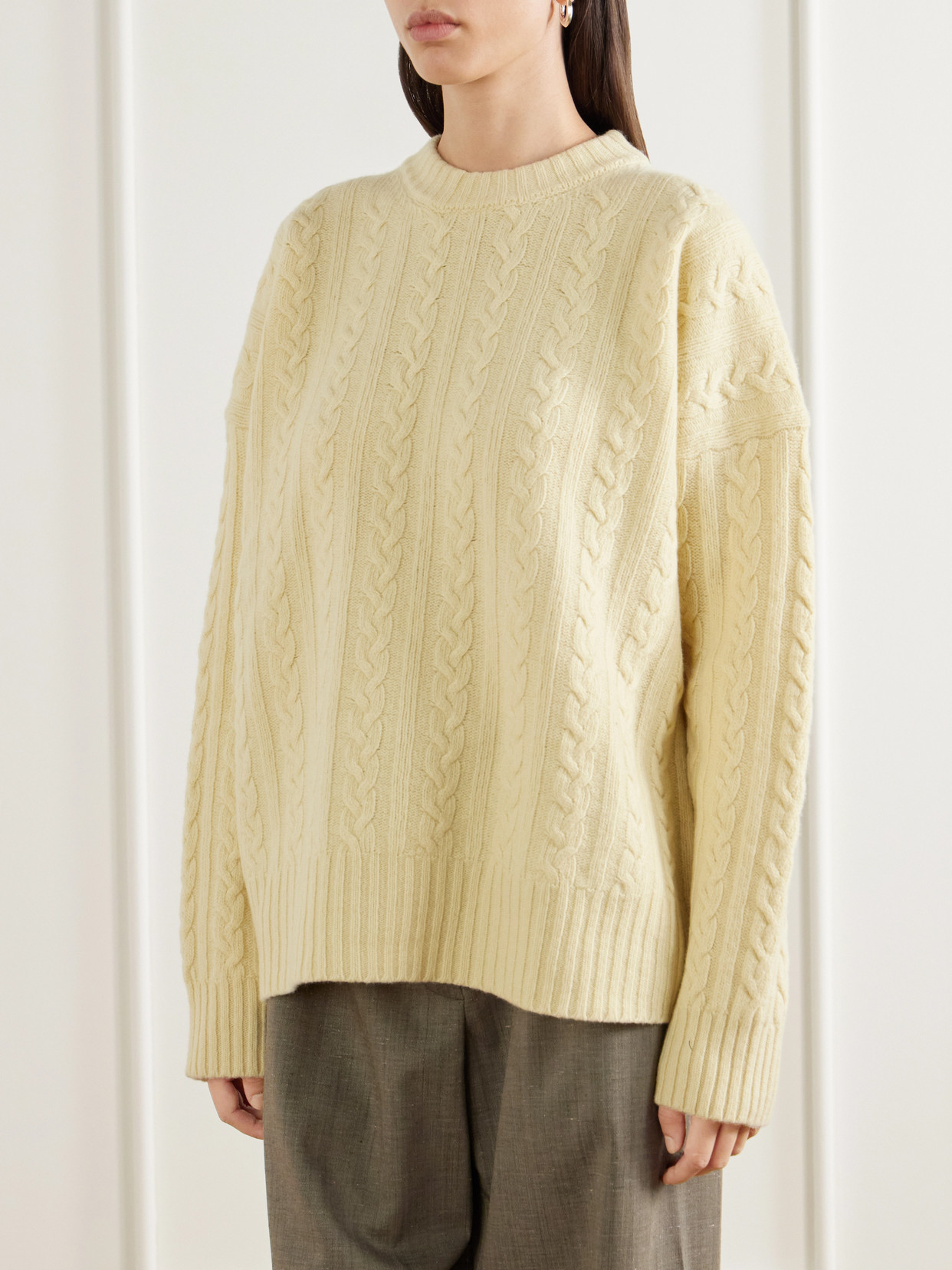 Róhe - Cable-Knit Wool-Blend Sweater