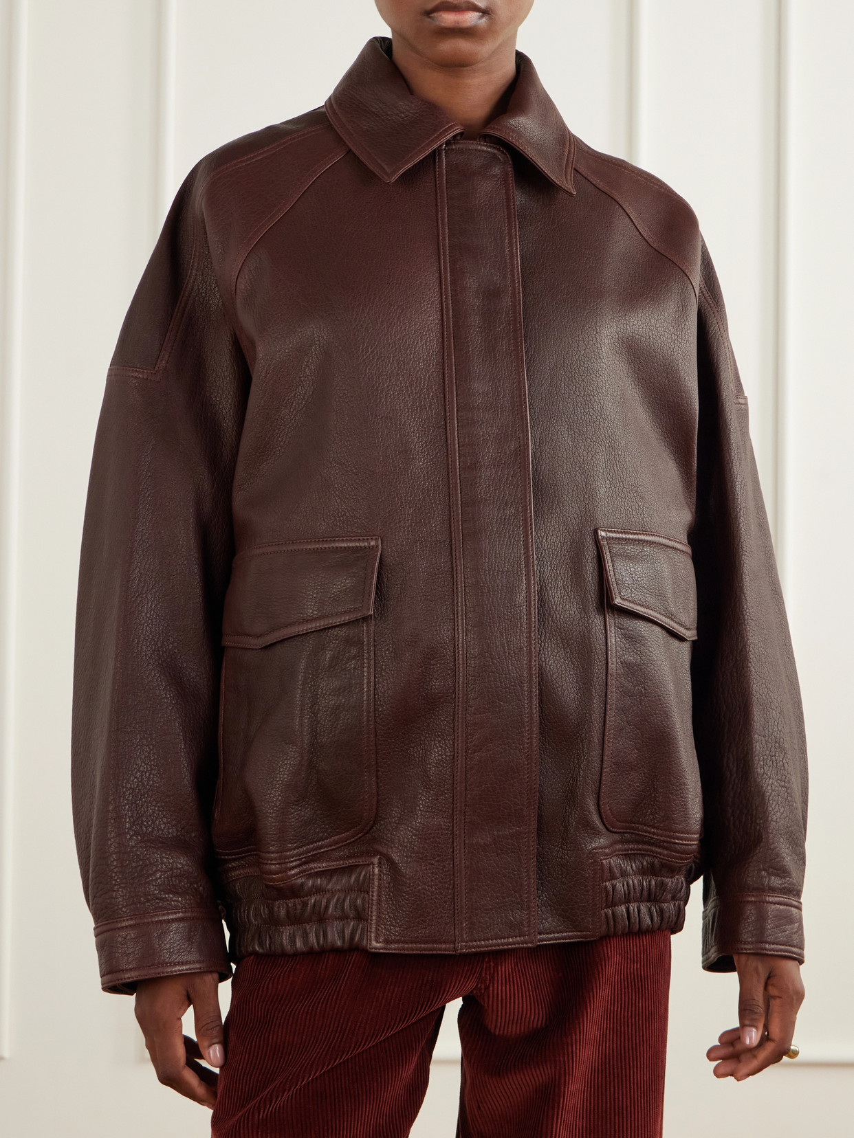 Róhe - Textured-Leather Jacket