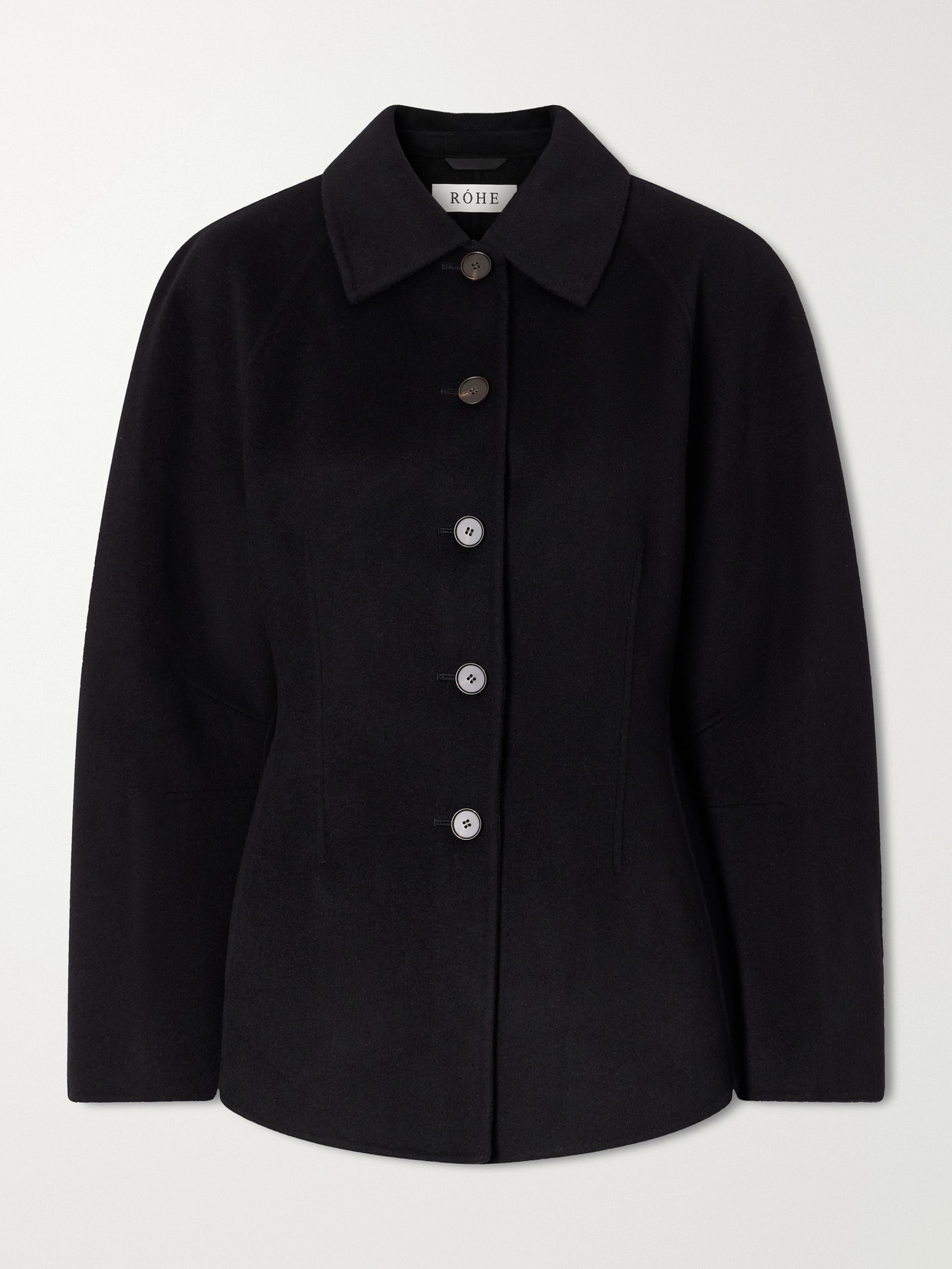 Rohe Wool And Cashmere-blend Jacket In Black