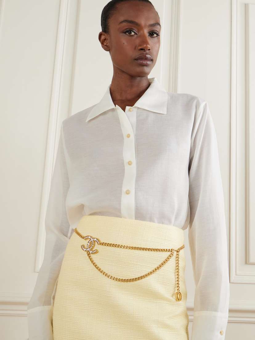 Susan Caplan Vintage + Chanel Vintage 2002 Gold-plated Swarovski Crystal Chain | Thumbnail 2 Susan Caplan Vintage + Chanel Vintage 2002 Gold-plated Swarovski Crystal Chain | Thumbnail 2