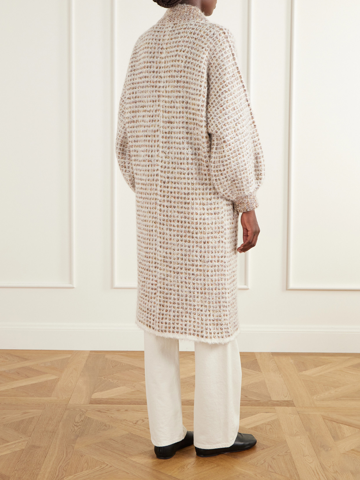 Mohair, Wool And Cotton-Blend Coat