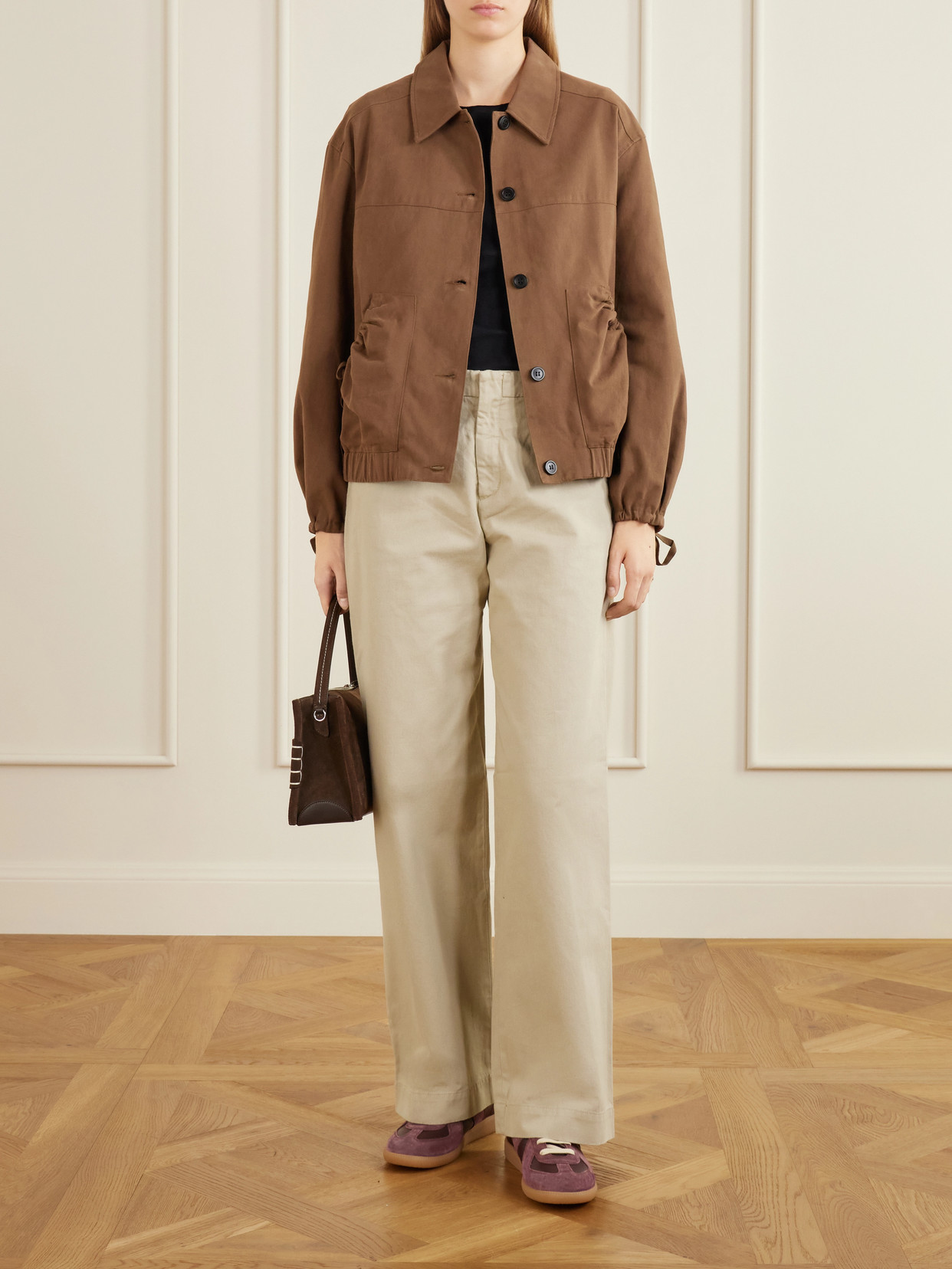 Deiji Studios Organic-cotton Jacket In Brown