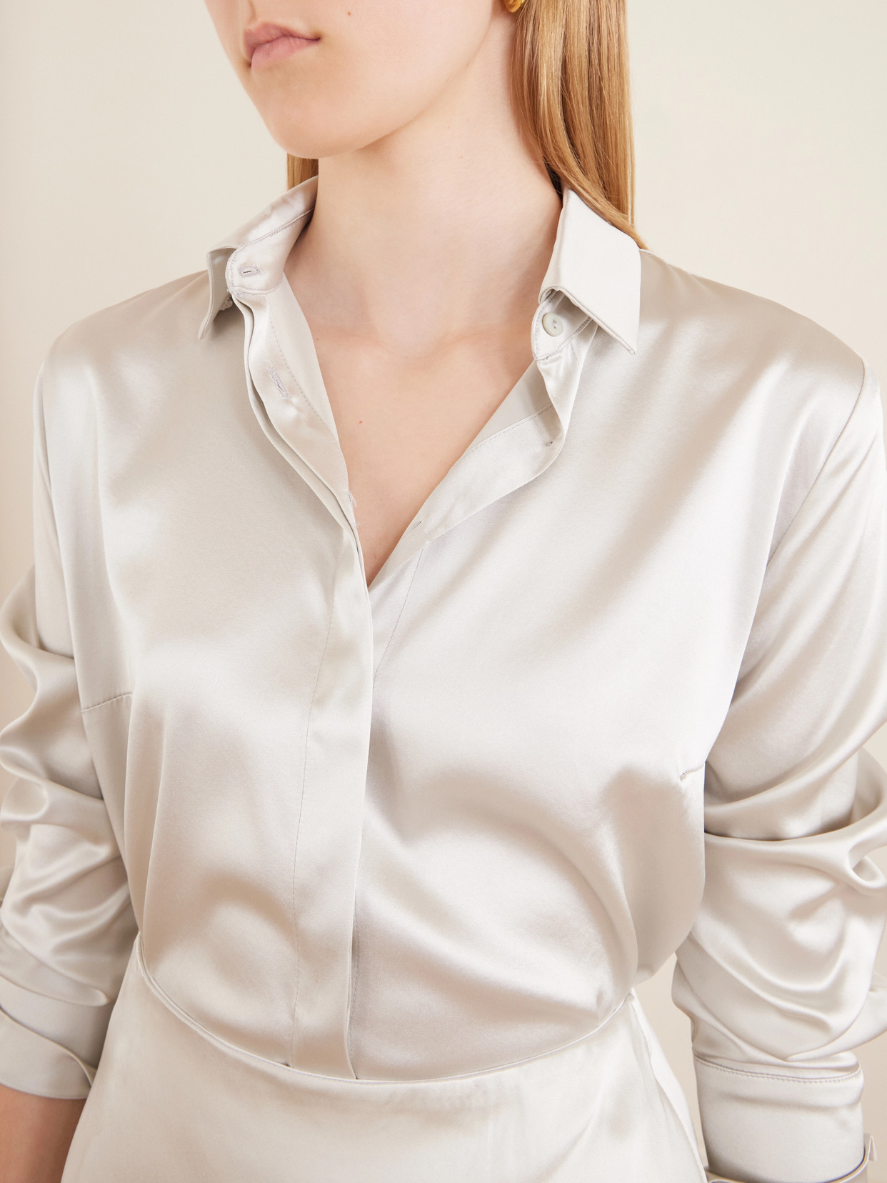 Bonnie Silk-Blend Shirt