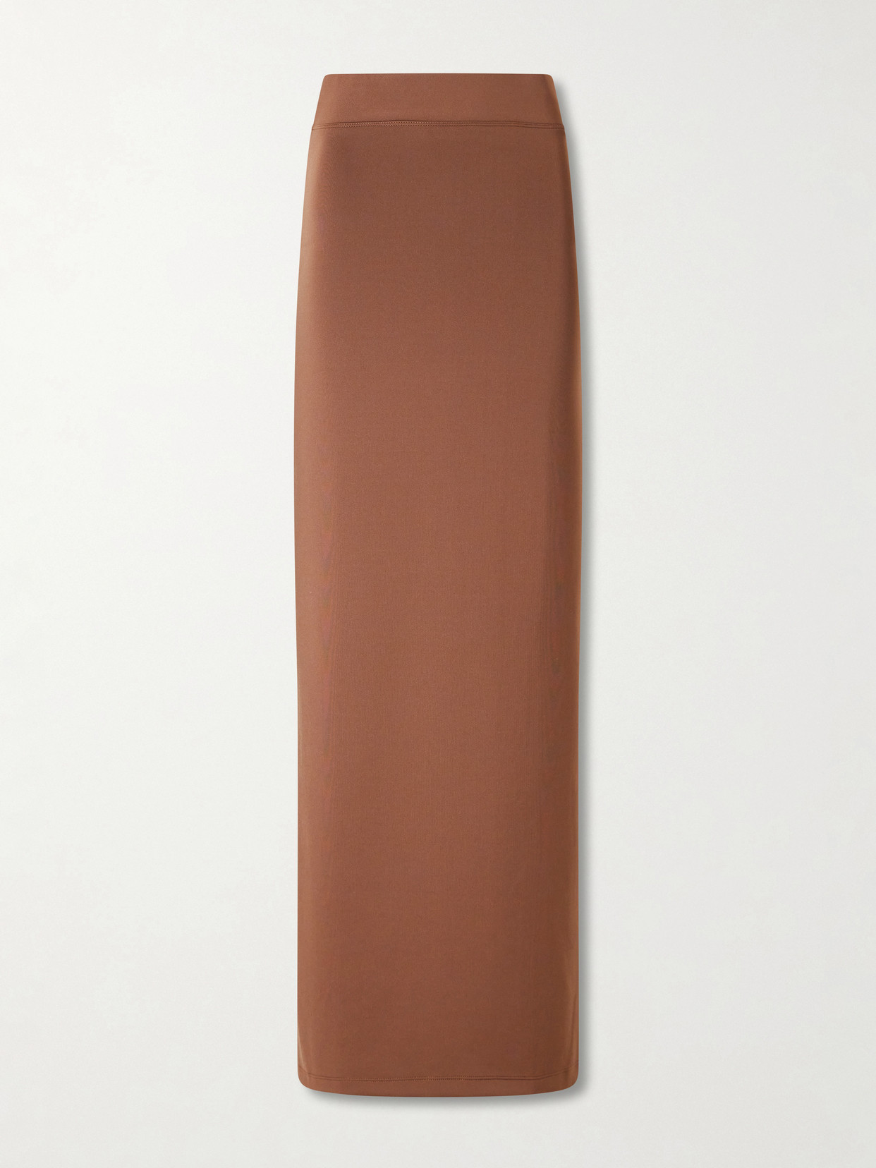 The Park Hailey Stretch-jersey Maxi Skirt In Brown