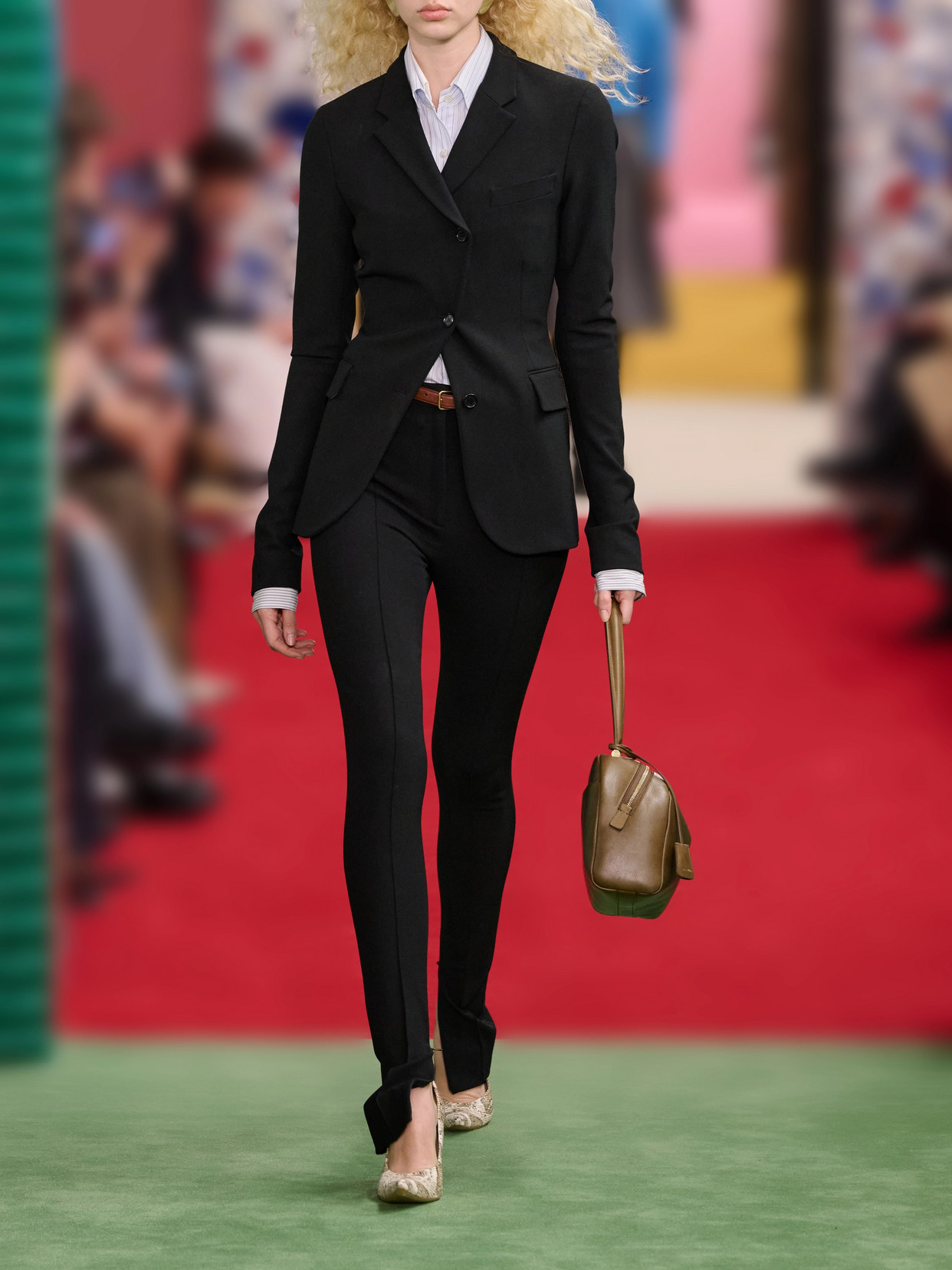Acne Studios Asymmetric Twill Blazer In Black