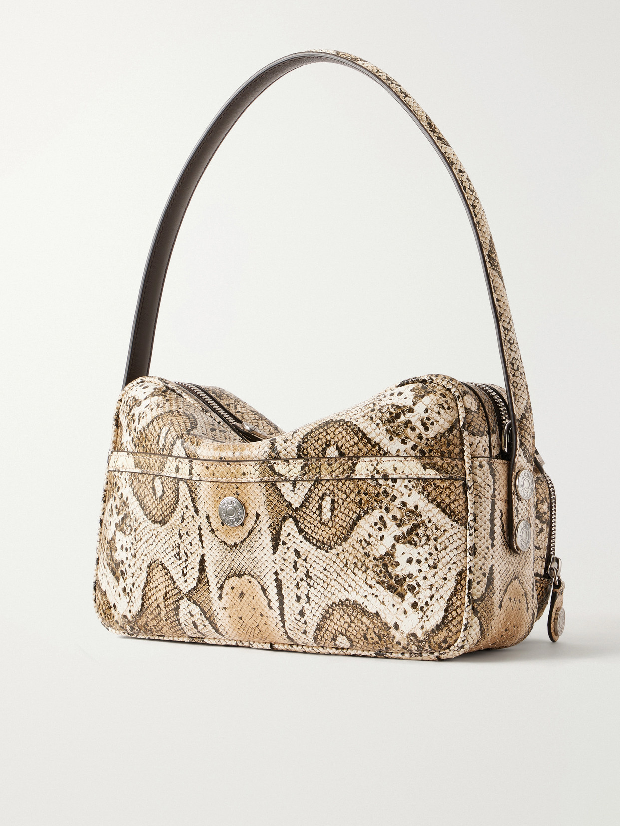 Snake-Effect Shoulder Bag