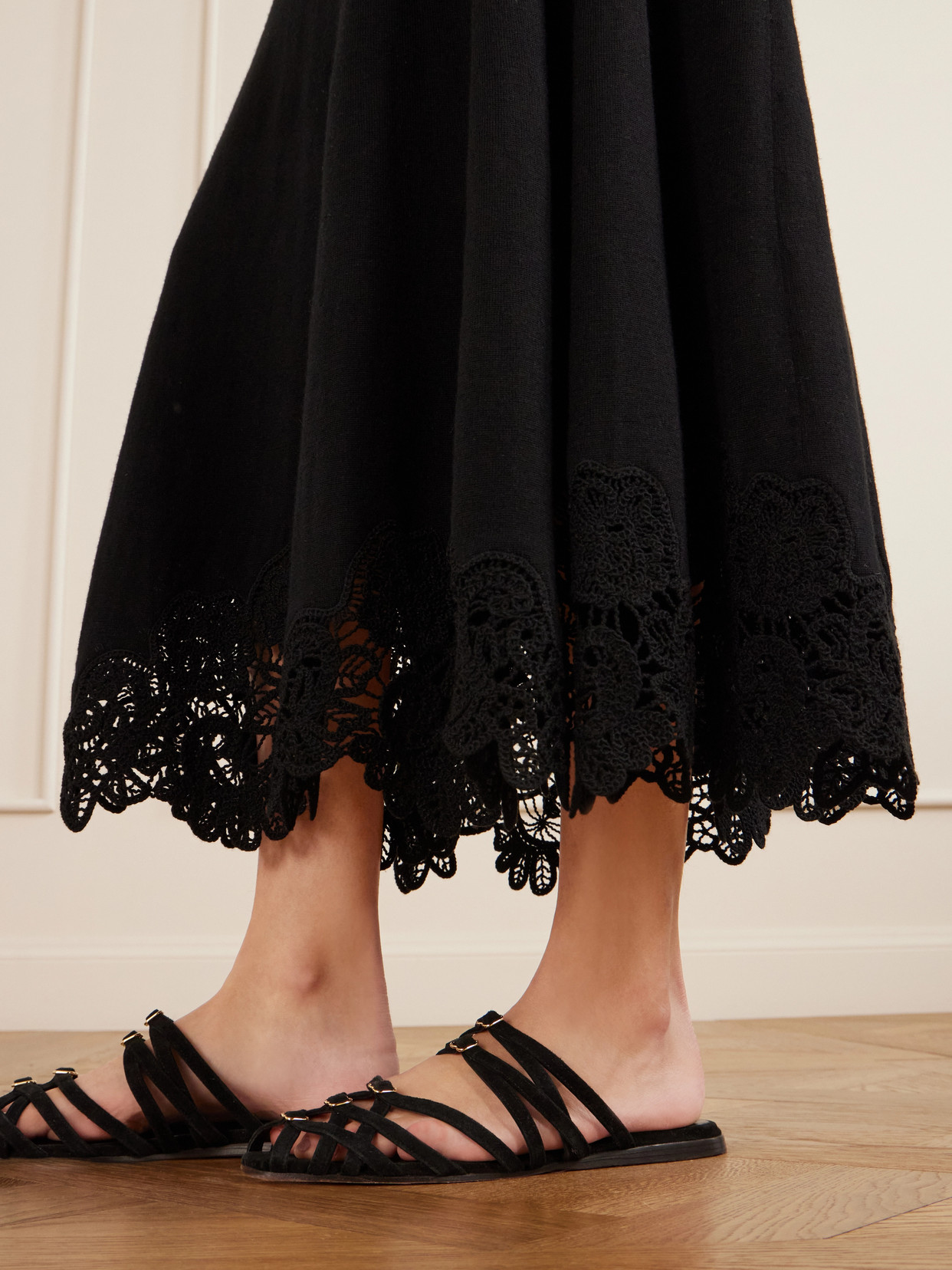 Valiant Lace-Trimmed Midi