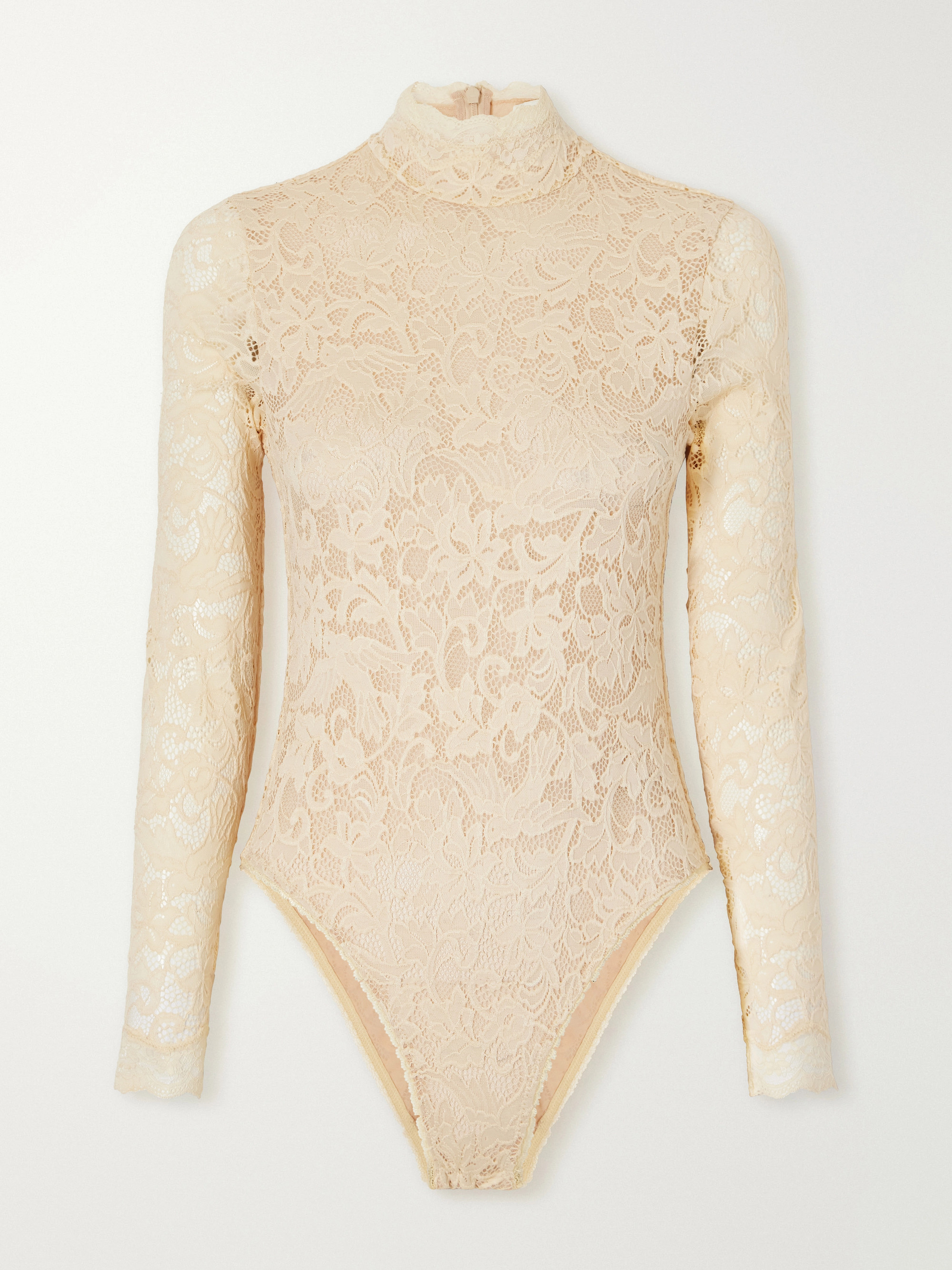 Zimmermann Corded lace turtleneck bodysuit