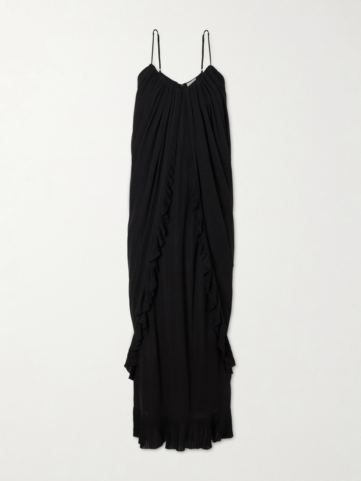 Zimmermann Valiant Floating Ruffled Jersey Maxi Dress In Multi
