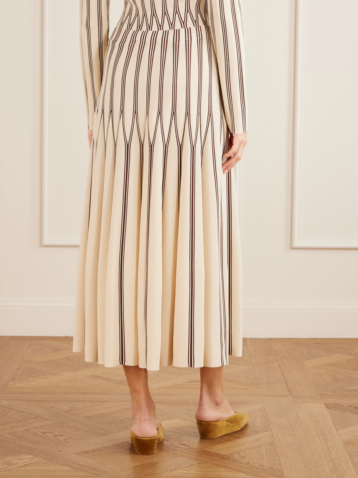 Valiant Striped Midi