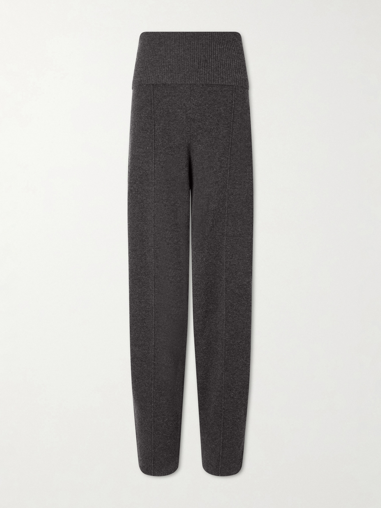 Zimmermann Valiant Knit Wool Pants In Gray