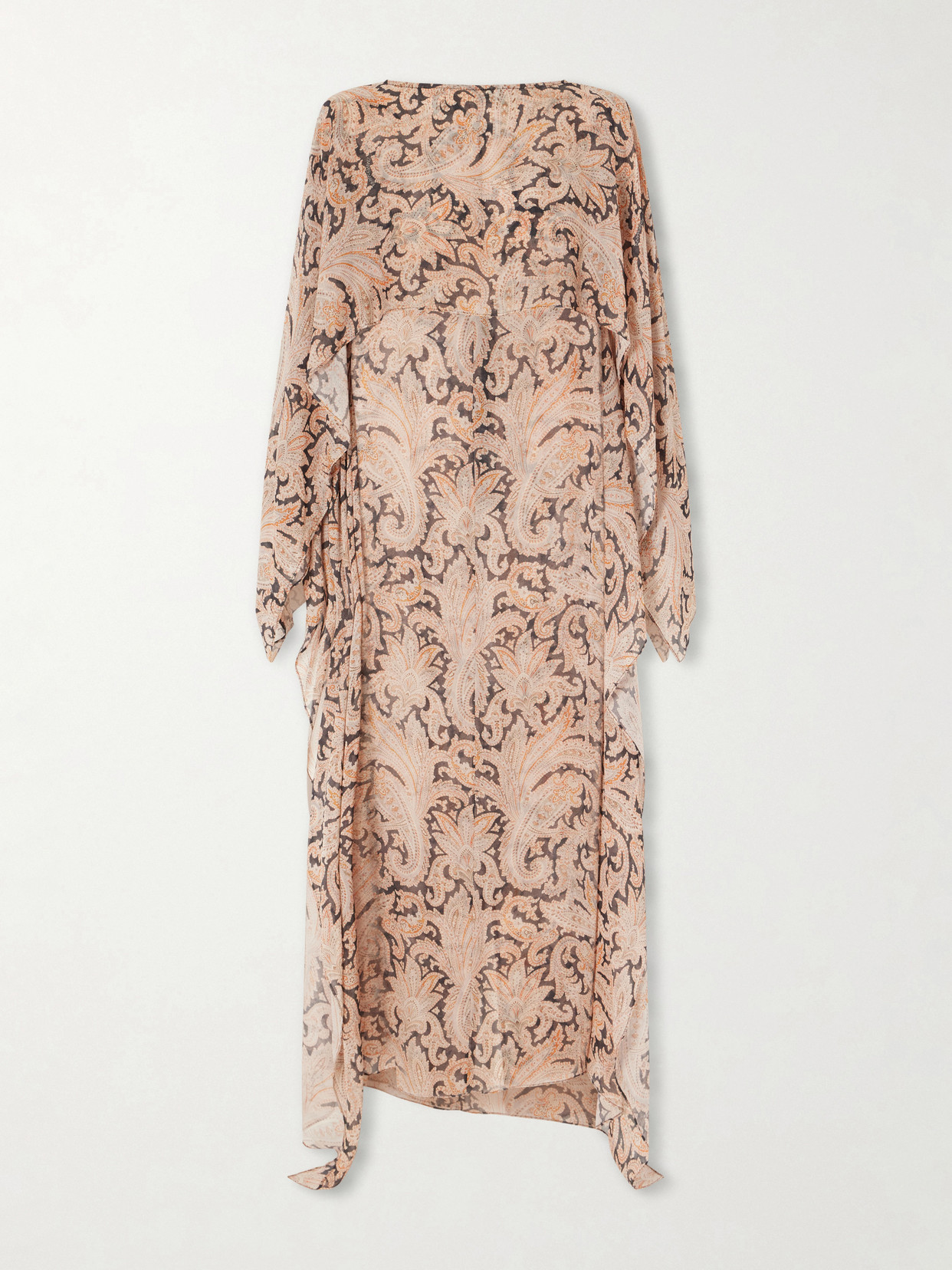 Zimmermann Valiant Printed Organza Maxi Dress In Neutral