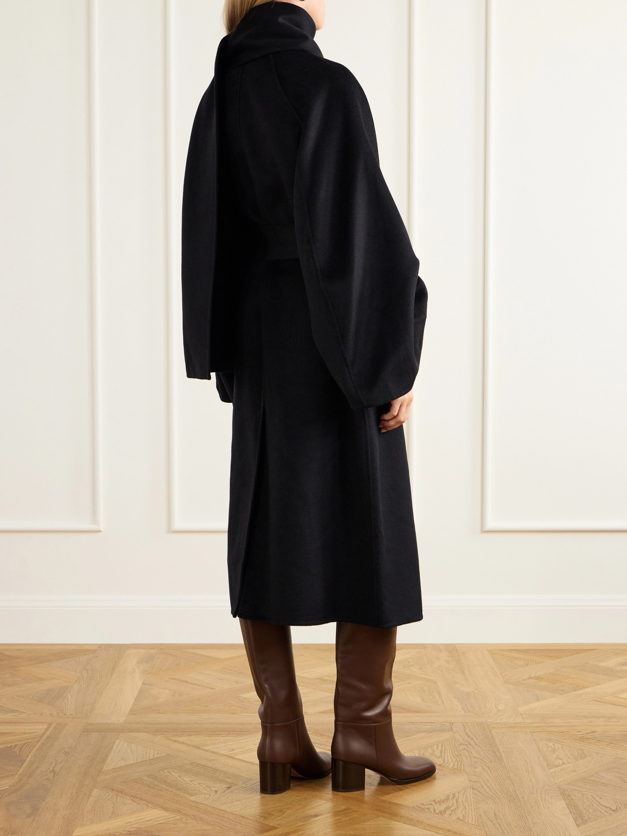 Valiant Scarf-Detailed Wool-Blend Coat