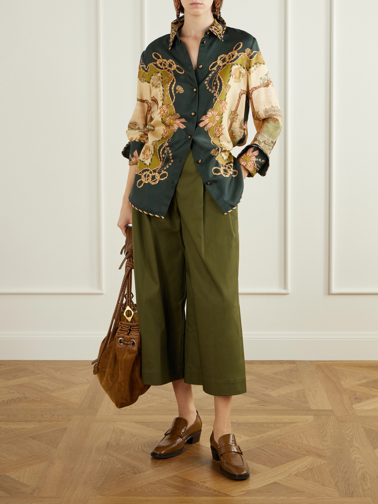 Valiant Printed Silk-Twill Shirt
