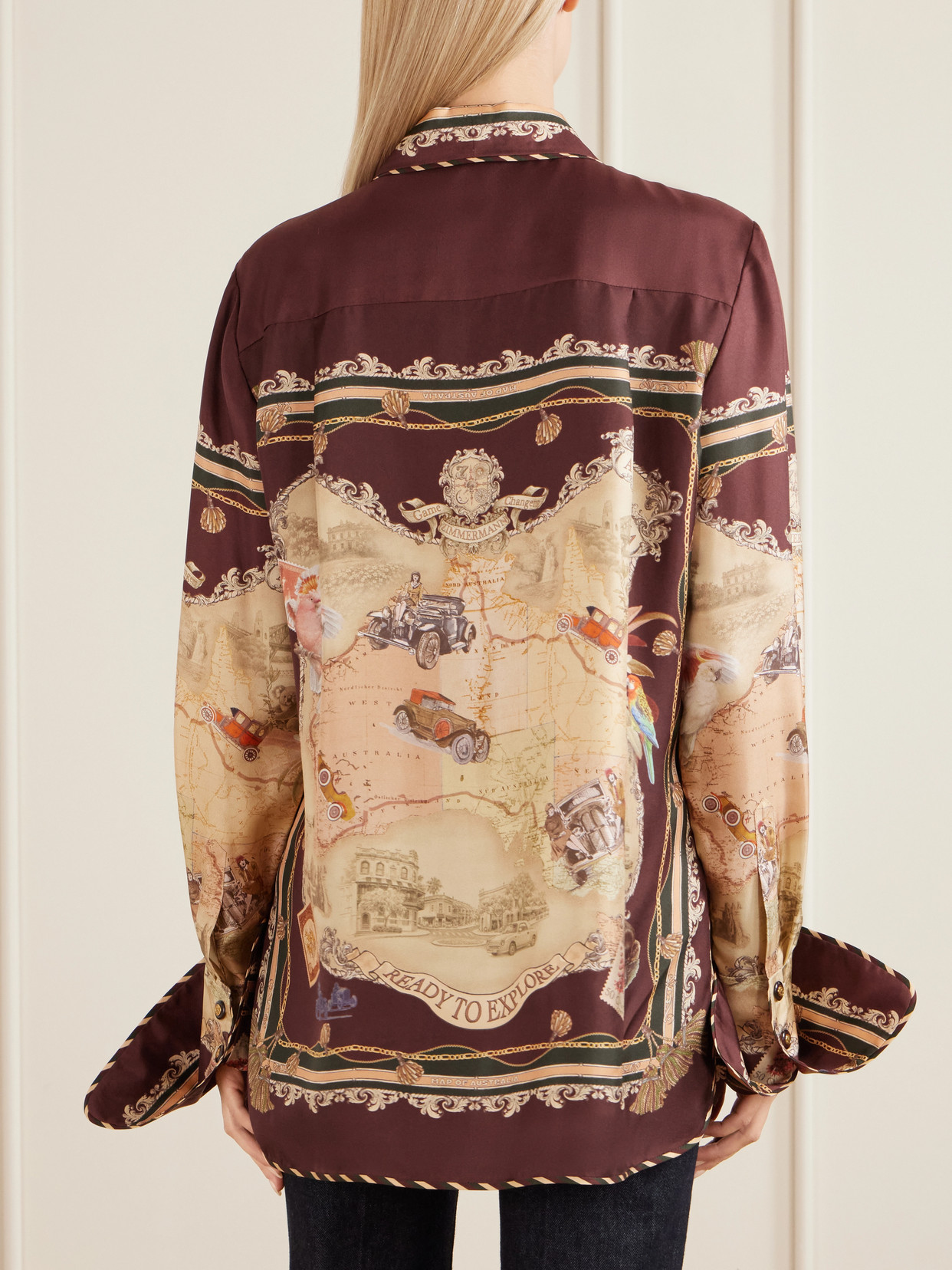 Valiant Printed Silk-Twill Shirt