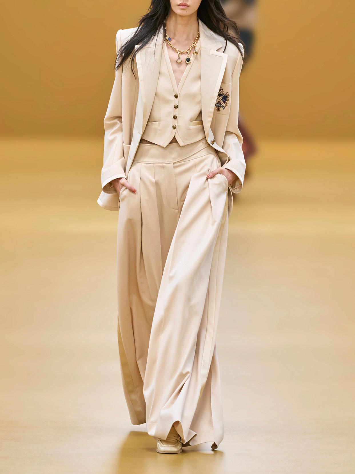 Valiant Satin-Trimmed Wool-Blend Vest