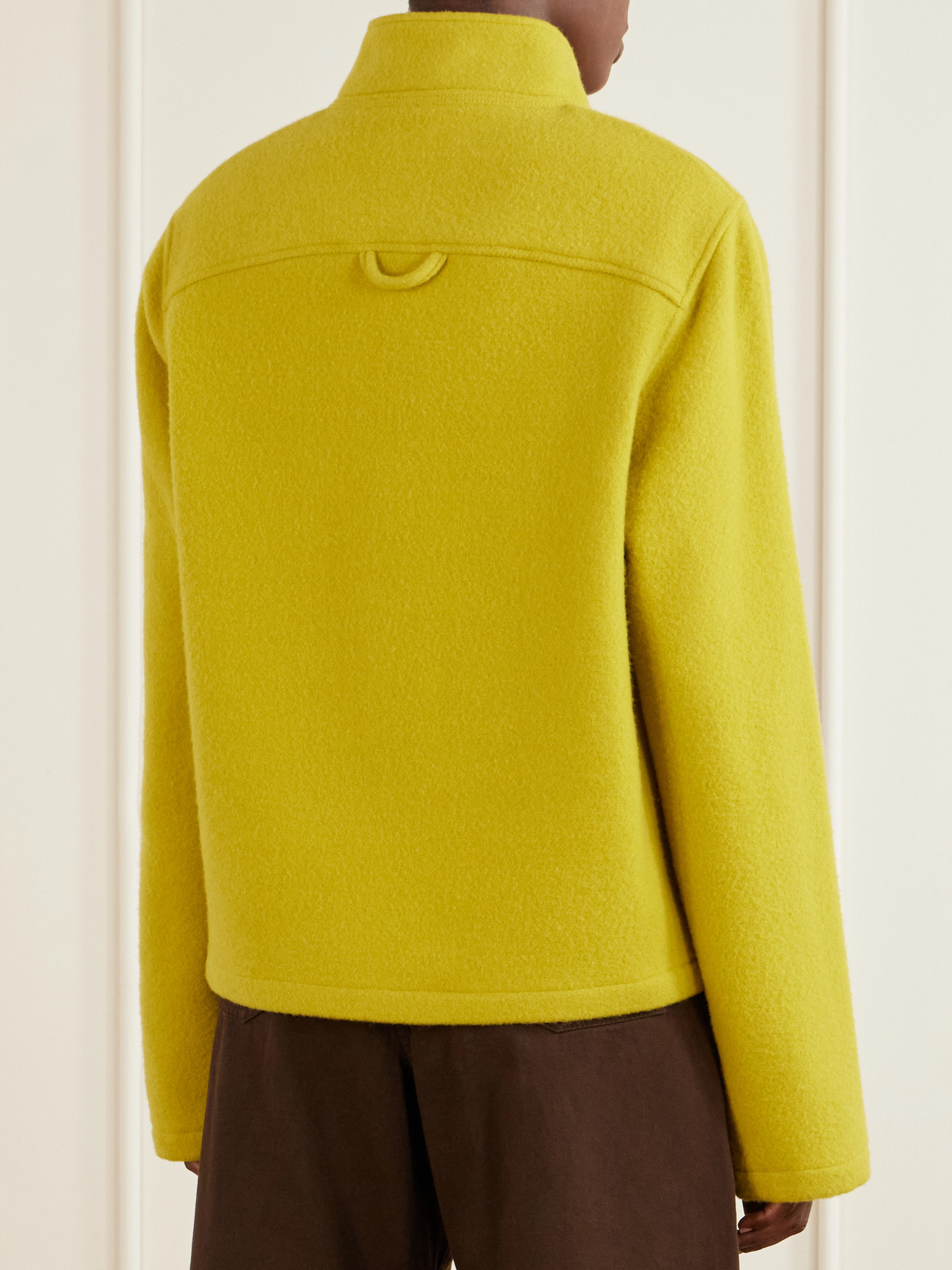 City Virgin Wool-Fleece Half-Zip Sweater