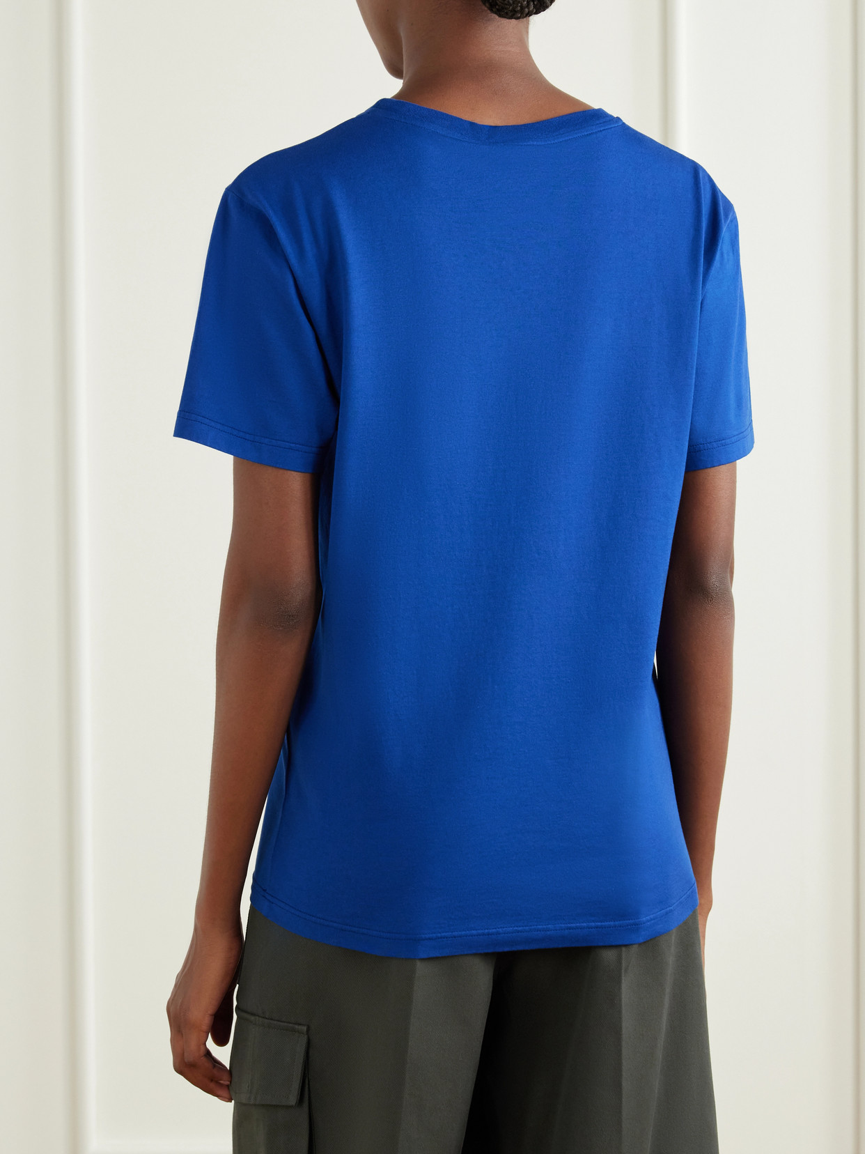 Rier Cotton-jersey T-shirt In Blue
