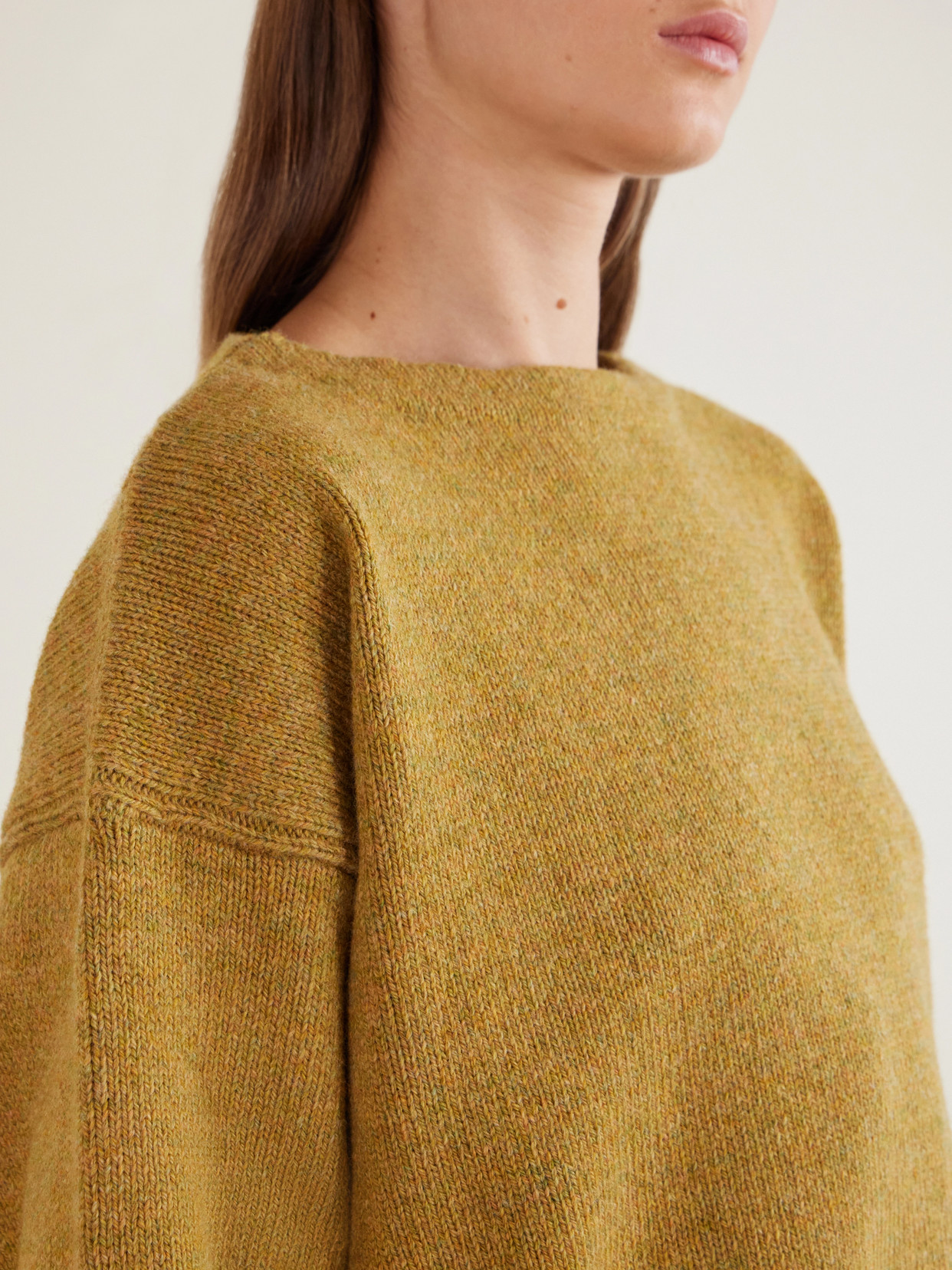 Rier Wool Sweater In Yellow