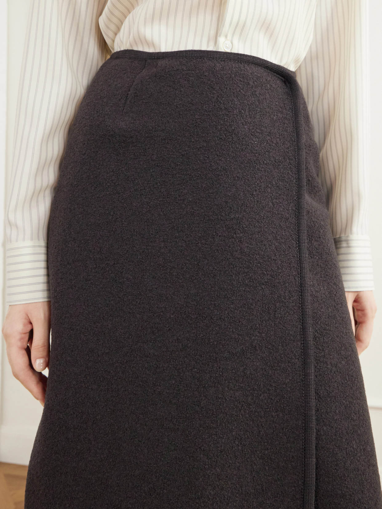 Walker Felted Wool-Fleece Midi