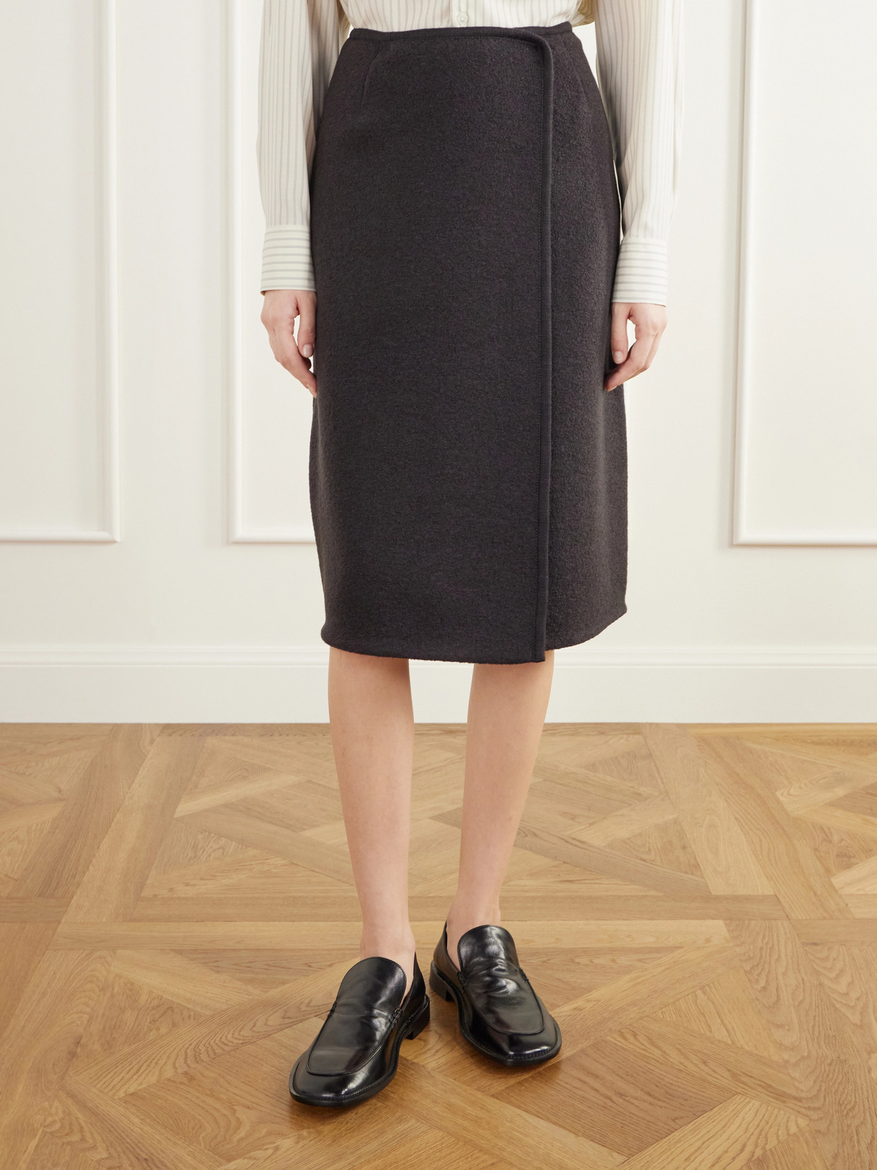 Walker Felted Wool-Fleece Midi