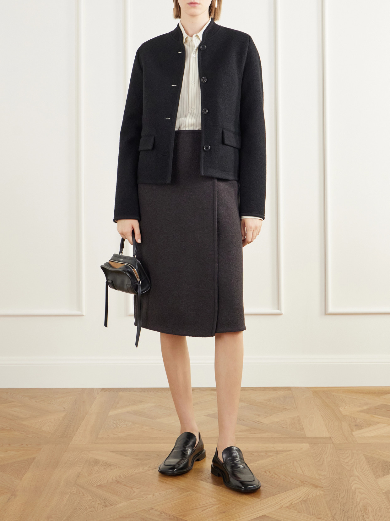 Walker Felted Wool-Fleece Midi